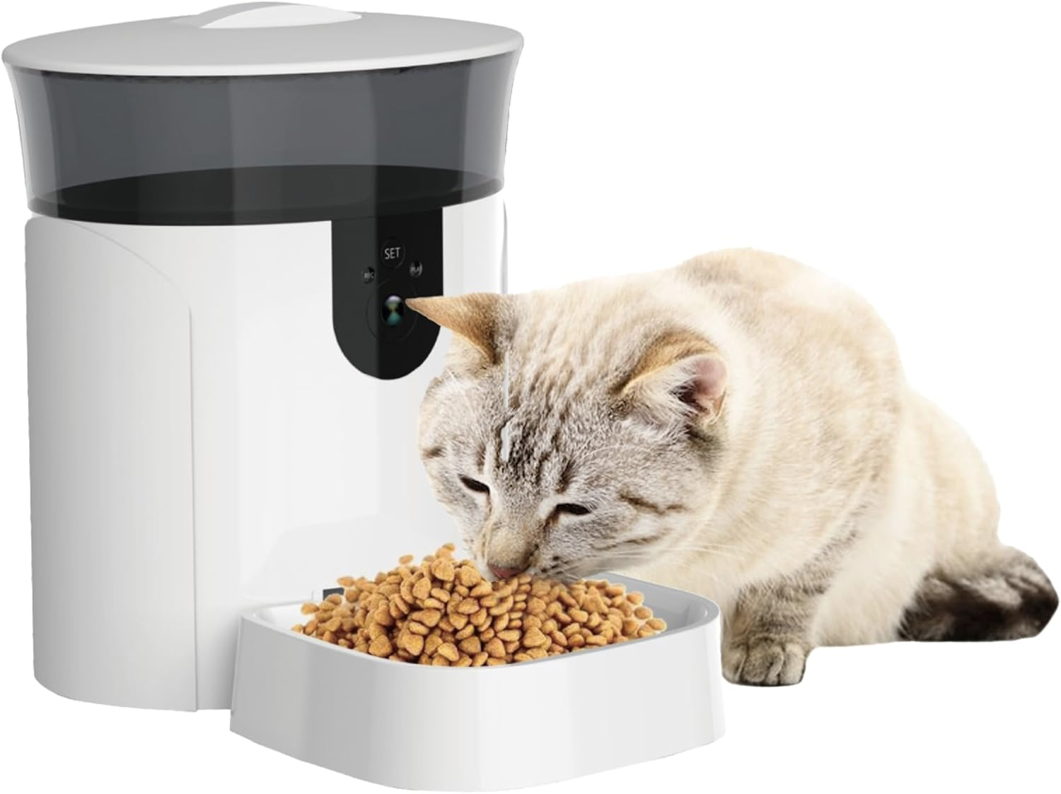 Laser Tech4Pets Smart Pet Feeder with HD Camera & Audio &ndash; 7L Capacity, Motion Alerts, Smart App Control, Remote Feeding, Alexa & Google Assistant Compatible &ndash; for Cats & Dogs image number 6
