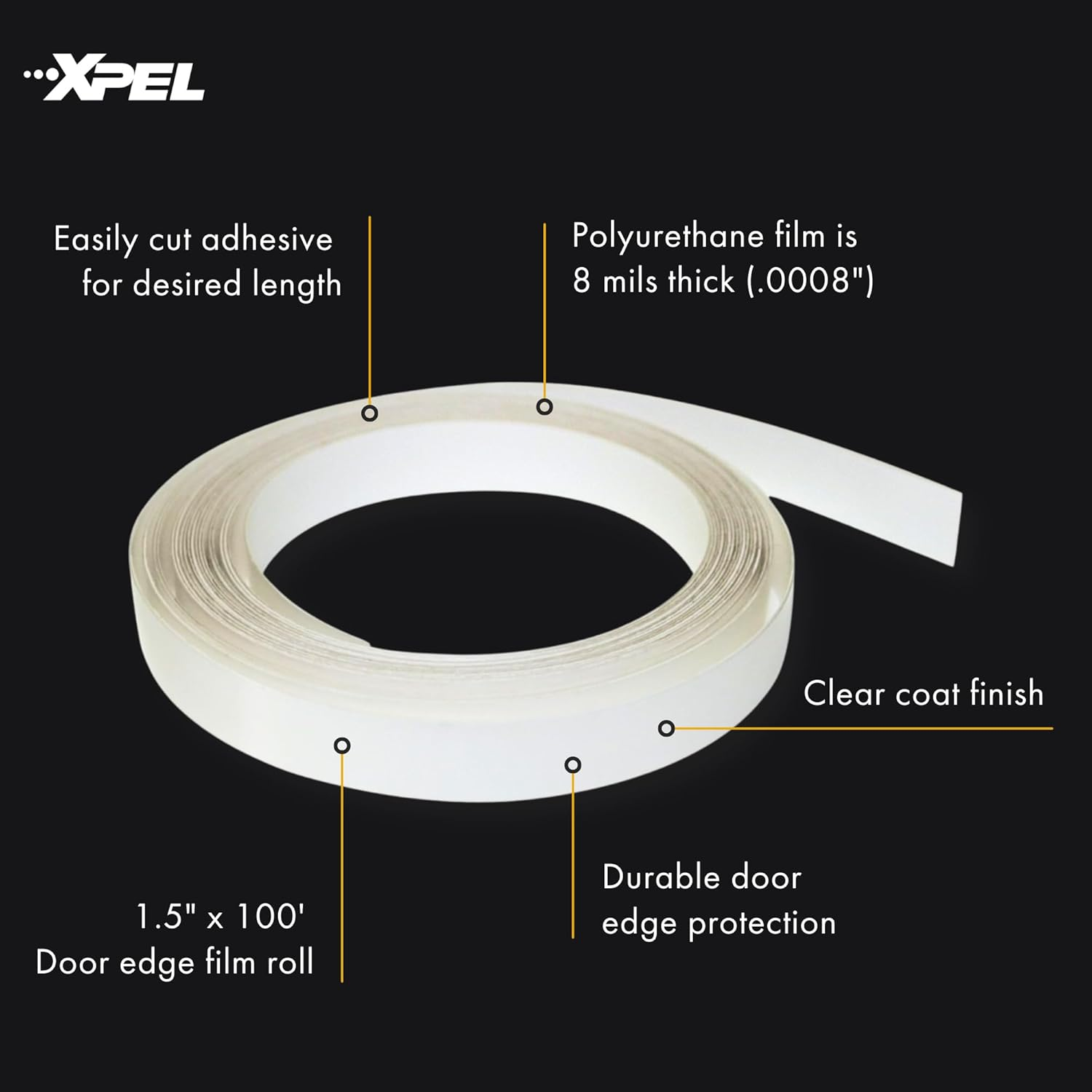 XPEL Door Edge Guard, Clear, 1/2 Inch X 100 Foot image number 5