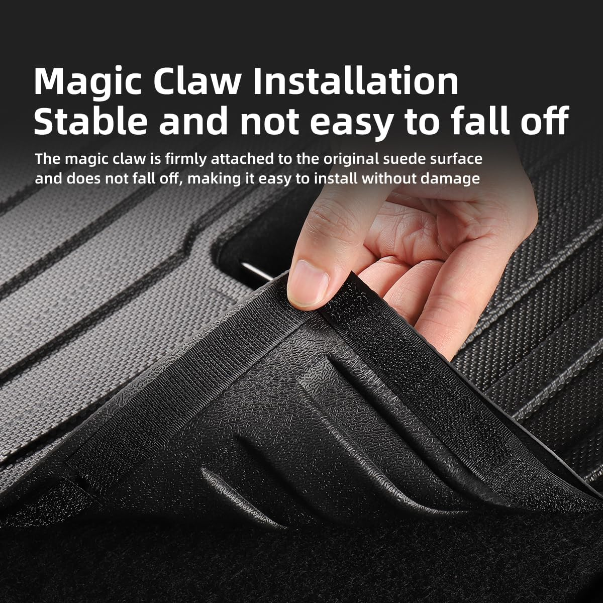 3 PCS Trunk Mats & Frunk Mat & Backrest Mats Compatible with New 2025 2026 Tesla Model Y Juniper 5-Seats All Weather TPE Cargo Mat Frunk Liner Trunk Lower Pad Accessories Interior image number 4