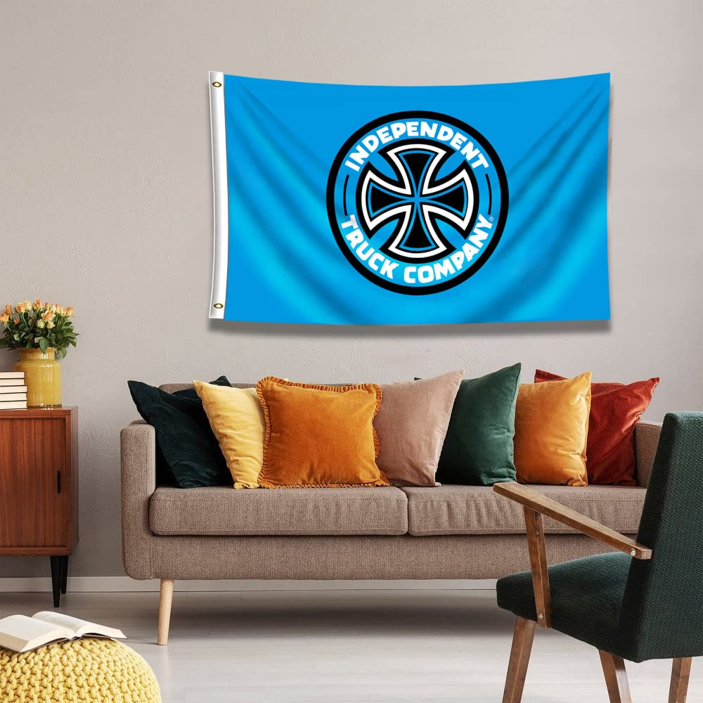 Eksent Independent Trucks Company Flag Banner Skateboards Decoration Jemony 3X5 Feet Tapestry (Duplex Printing,Bright & Vibrant 150D Polyester,Brass Grommet Design Is Durable) image number 4