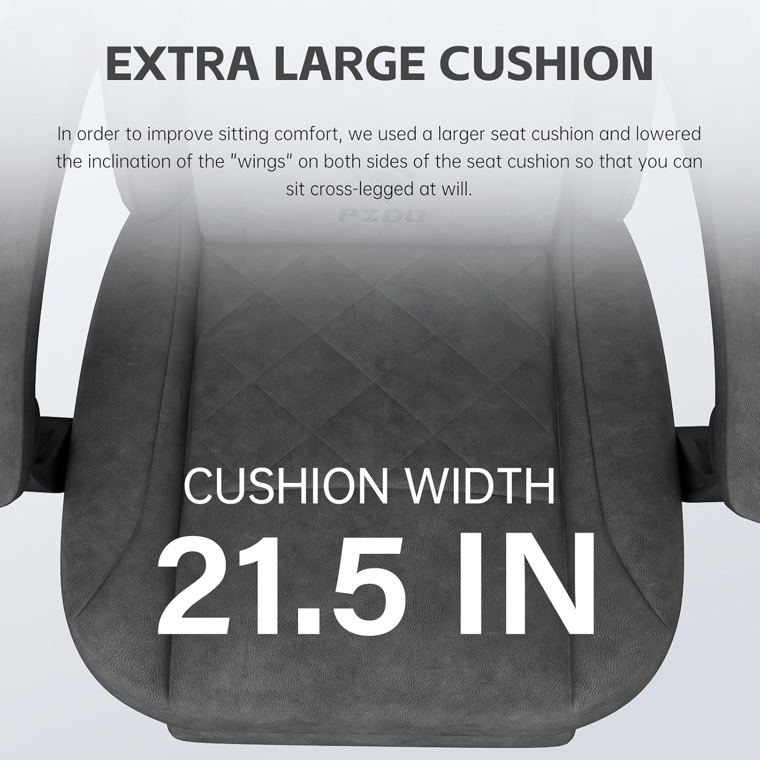 Gaming Chair, Gaming Chairs for Adults with Footrest, Lumbar Support, Fabric Computer Office Chair, High Back PC Chairs Ergonomic Gamer Chair with Wide Cushion, Recliner, 300LBS, Teens, Black image number 3