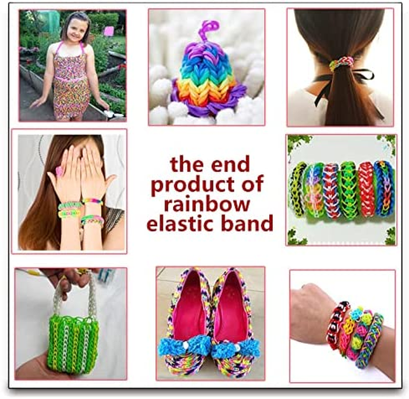 Loom Rubber Bands Kit, 7500+ Bands in 23 Colors with Accessories for DIY Friendship Bracelet Making, Craft Kits for Kids, Gifts for Birthday and Halloween image number 1