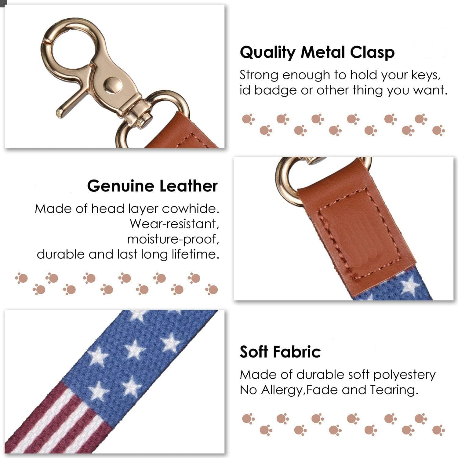 Wrist Lanyard Key Chain, Cute Wristlet Strap Keychain Holder for Women Men Car Keys ID Badges Card Wallet Phone Camera image number 3