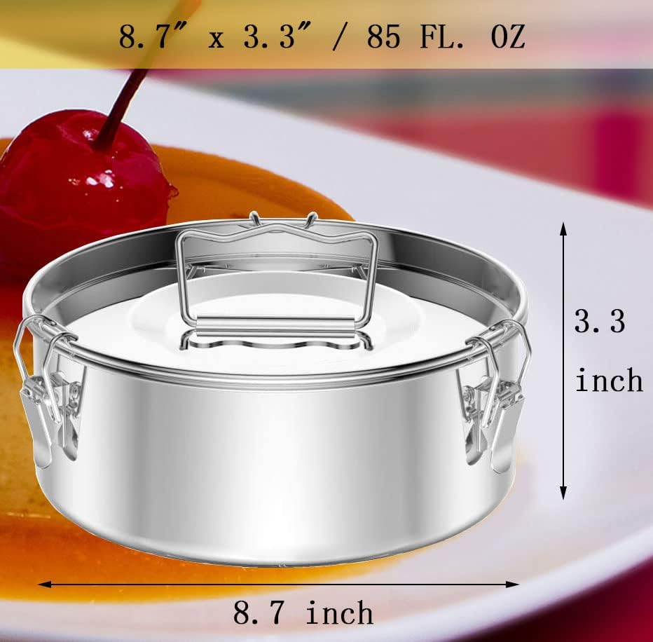 Flanera Stainless Steel Flan Mold 85 Oz, Compatible with Instant Pot 8 Qt, Mexican Design Flanera Flan Maker - Flan Pan - Moldes Para Flan - Flaneras Moldes Con Tapa