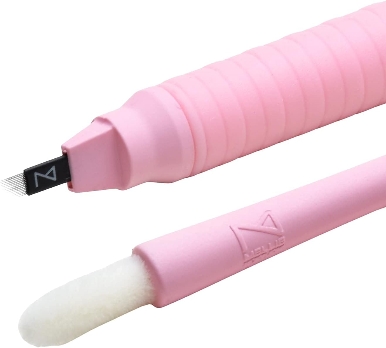 Mellie'S Signature Microblading Eyebrow Pen (Pack of 10) - Disposable Microblading Pen with Sterilized Blade, Comfortable Rubber Grip and Pigment Sponge for Flawless Bro (C14 NANO .15Mm, Pink) image number 4