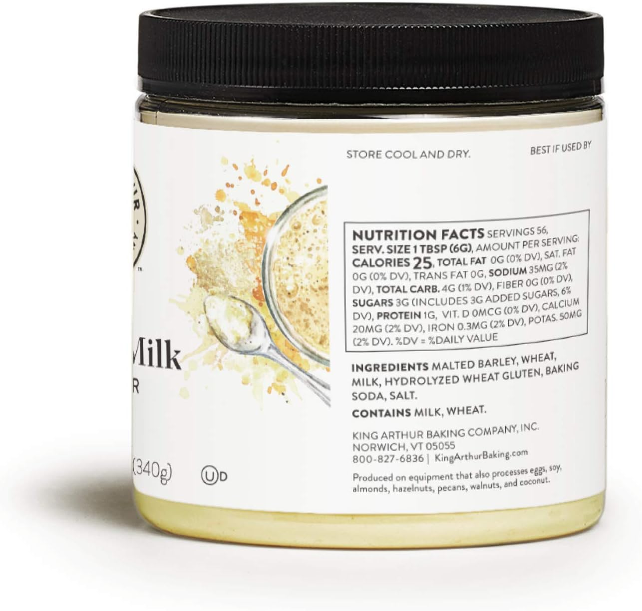 King Arthur, Malted Milk Powder, 12 Ounces image number 1