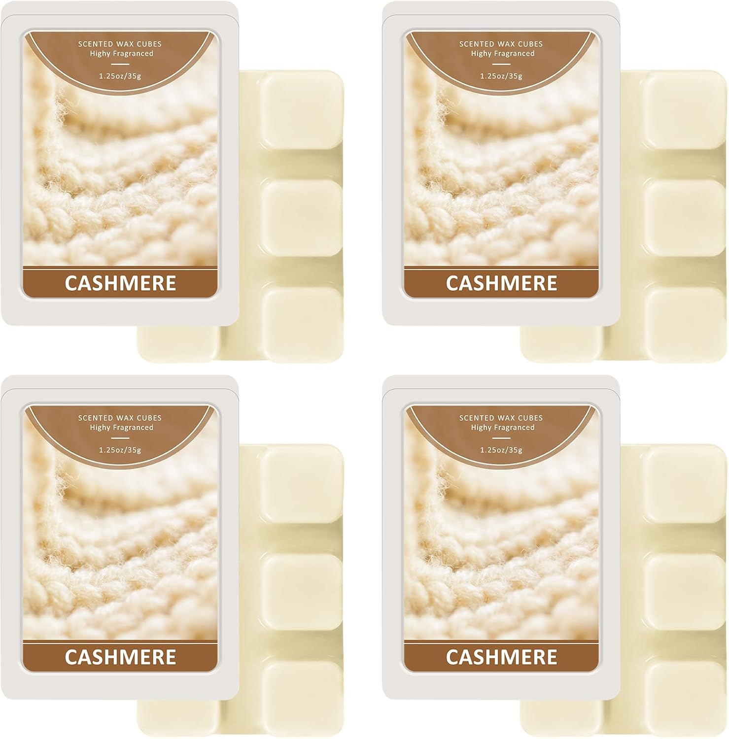 LA BELLEF&Eacute;E Wax Melts, Cashmere Scent Wax Cubes 4 Pack, Soy Wax for Candle Making,Wax Cubes, Christmas Decoration and Home Fragrance