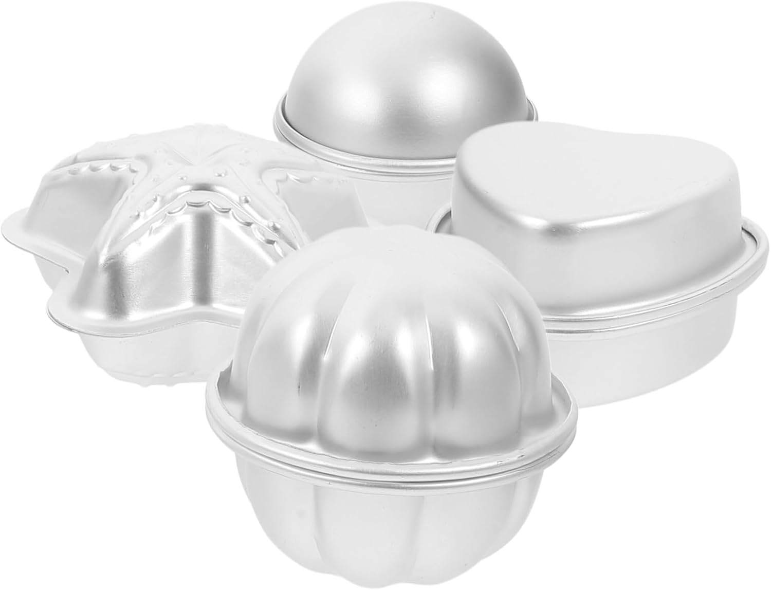 4Pairs Bath Soap Molds Reusable Molds for DIY Soap Making Bath Ball Shaping