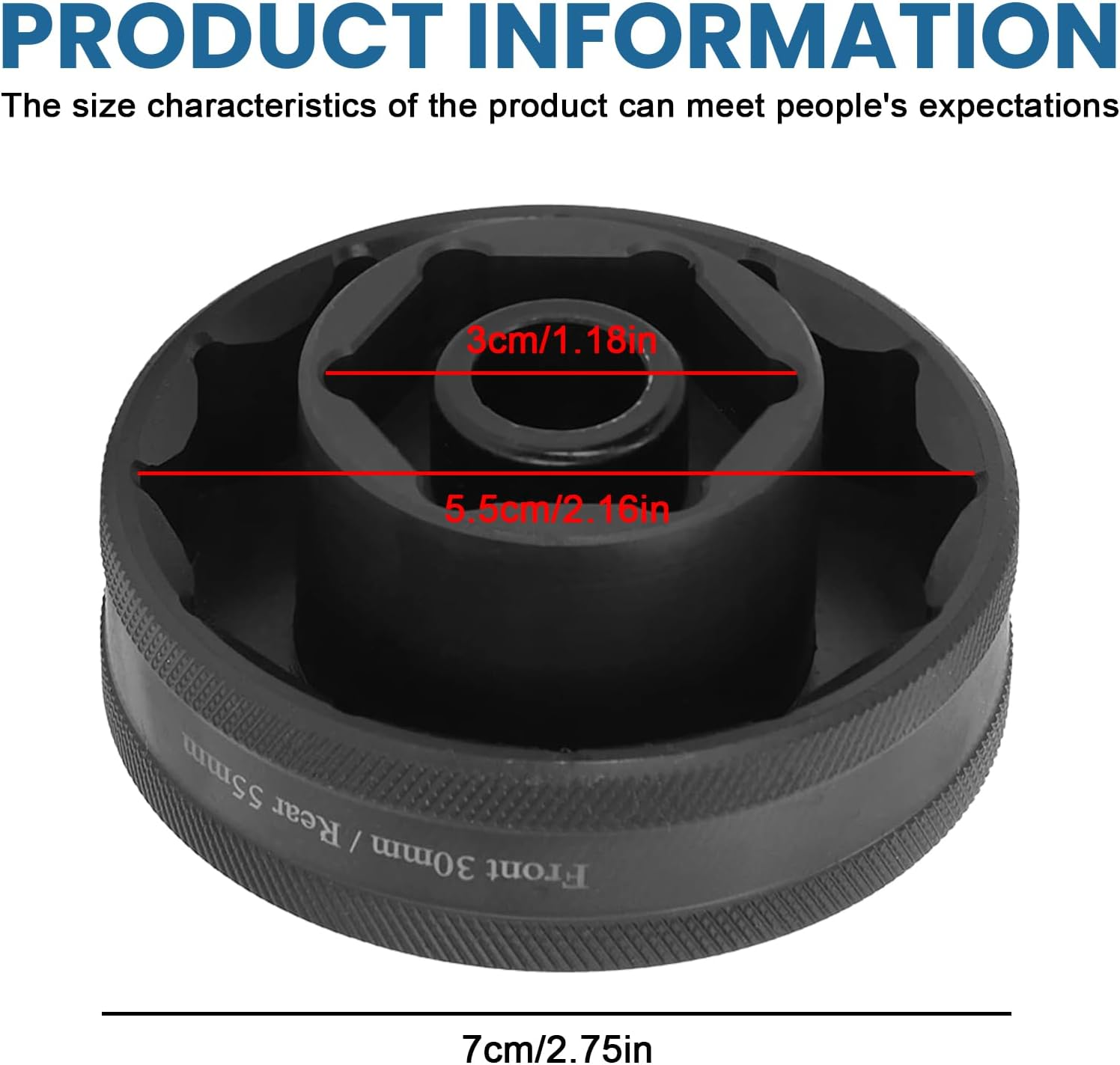 Nut for Ducati Motorcycle Axle Nut Front and Rear: Insert Axle Tool Axle Nut Socket Tool for Ducati 1098, 1198, 1199, Panigale Multistrada Diavel, SW 55 Mm and 30 Mm