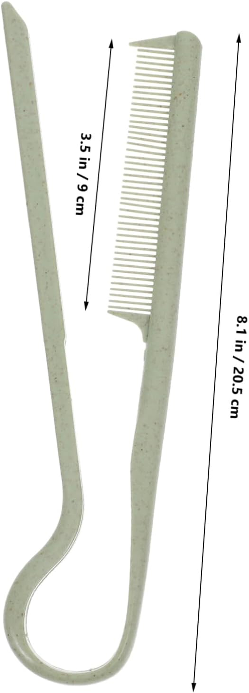 2Pcs Straightening Comb V-Shaped Styling Hair Comb Plastic Fine Tooth Hair Parting Tool for Women image number 1