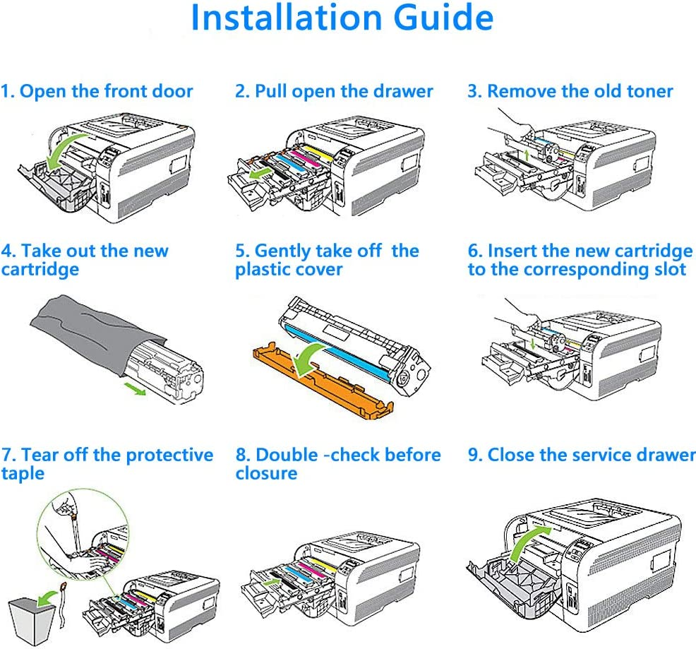 2 Pack Toner Cartridge TN1070 TN-1070 Compatible with Brother HL-1110 HL-1111 HL-1112 DCP-1510 DCP-1512 MFC-1810 MFC-1815 MFC-1910W image number 1