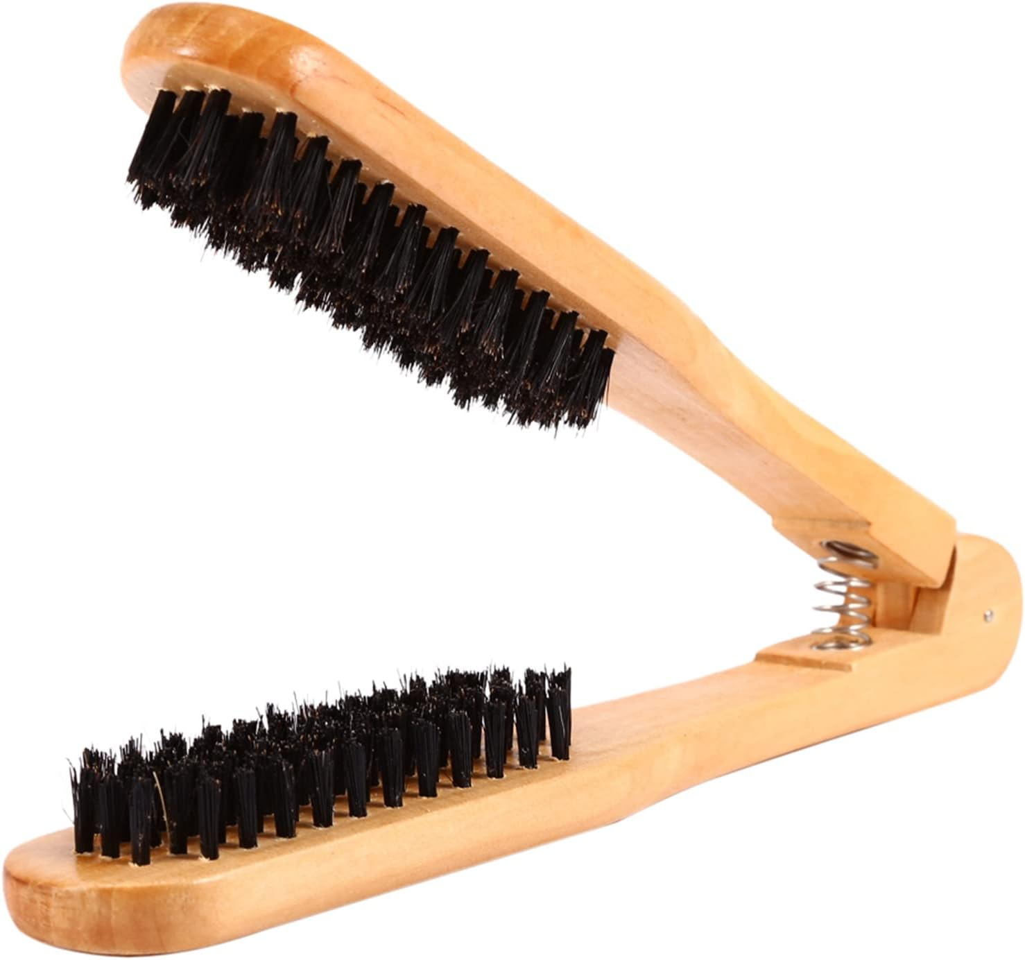 Professional Hairdressing Comb Wooden Double Brushes Hair Straightener Tool for Straight Hair Maintenance image number 5