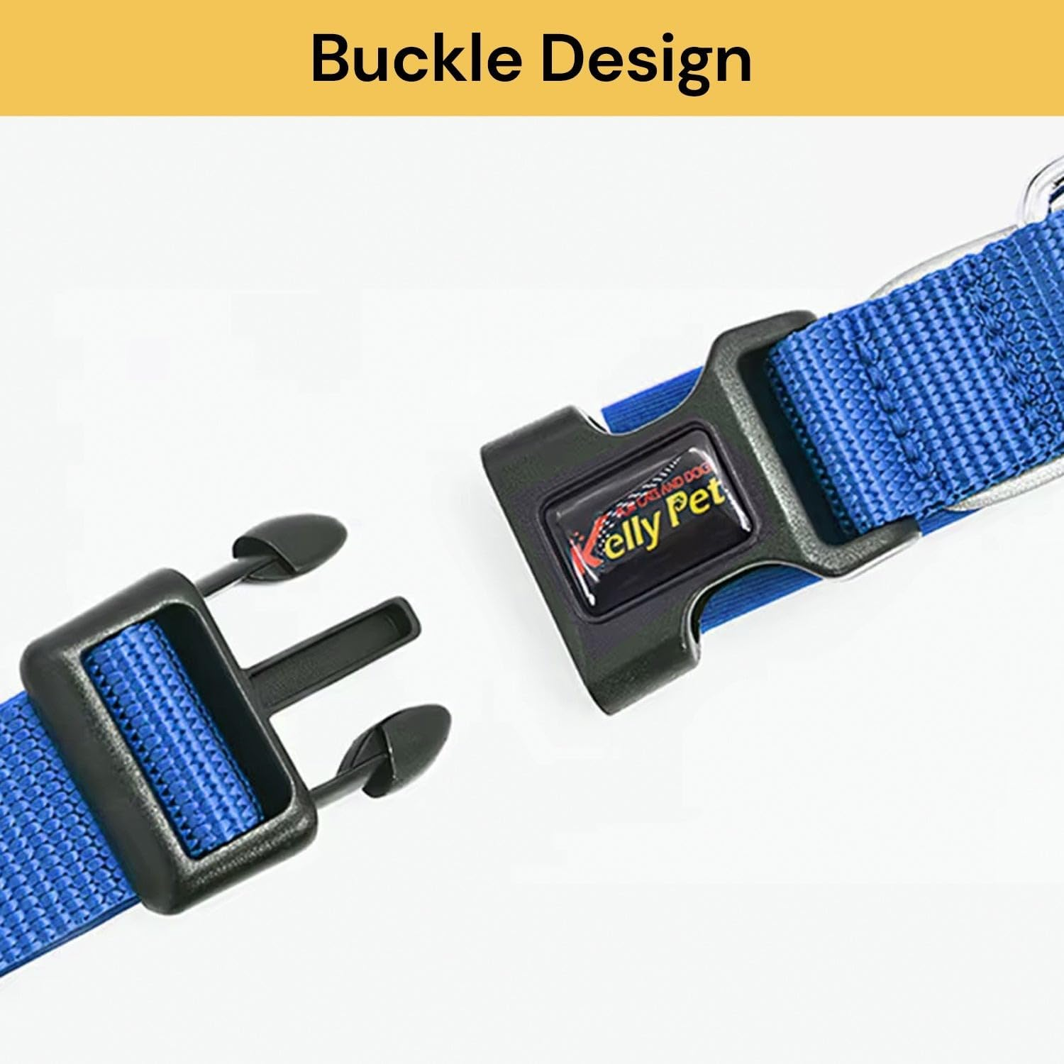 EZONEDEAL Heavy Duty Dog Collars for Medium Dogs - Nylon Puppy Collar, Medium Dog Collar, Pet Collar Suitable for Most of Male Female Dogs - Adjustable Breathable (Medium, Orange) image number 7