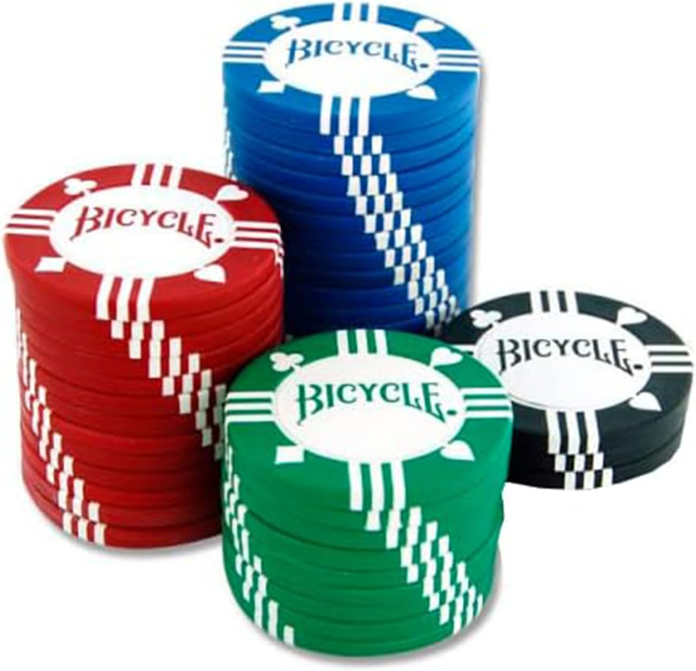Bicycle Clay Poker Chips with Tray