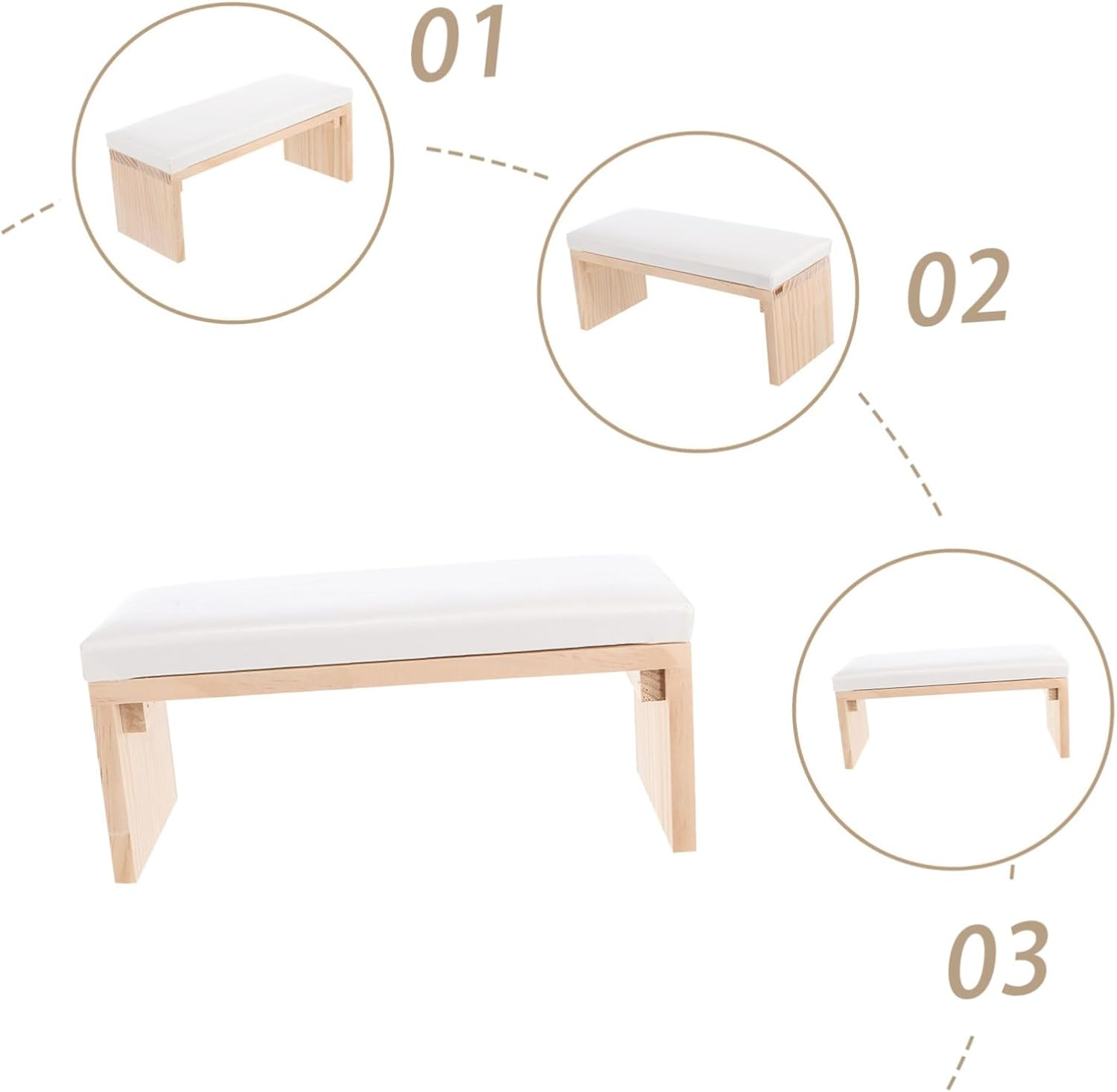 Wrist Pillow Hand Cushion for Nail Art Manicure Arm Rest Shaped Support Nail Art Tools - Grey image number 3