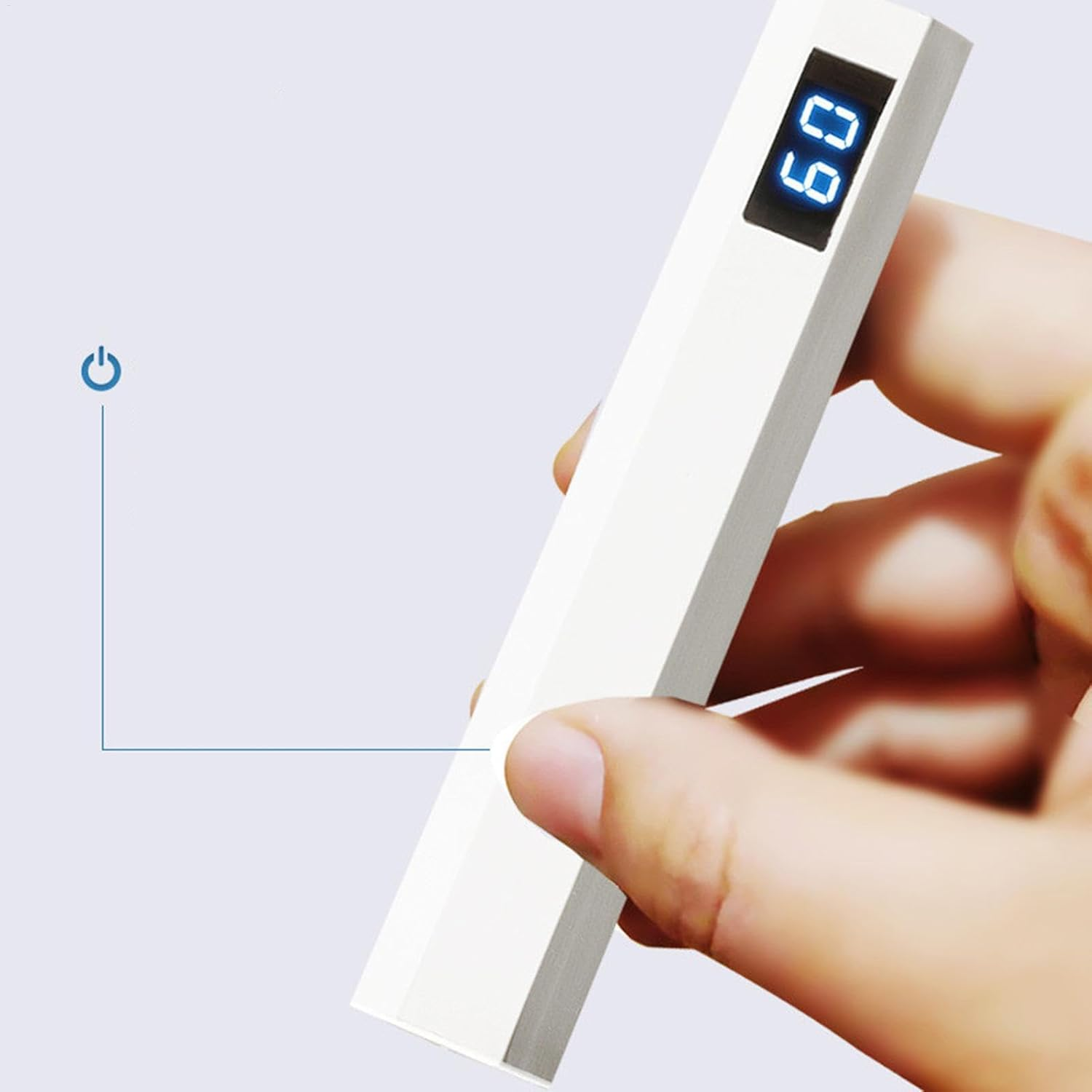 Hand Held UV Light for Gel Nails, UV Pen Light for Nails | LED Display Small Light Pen for Nails - Cordless Timer Lamp 2, Professional Portable Dryer image number 2