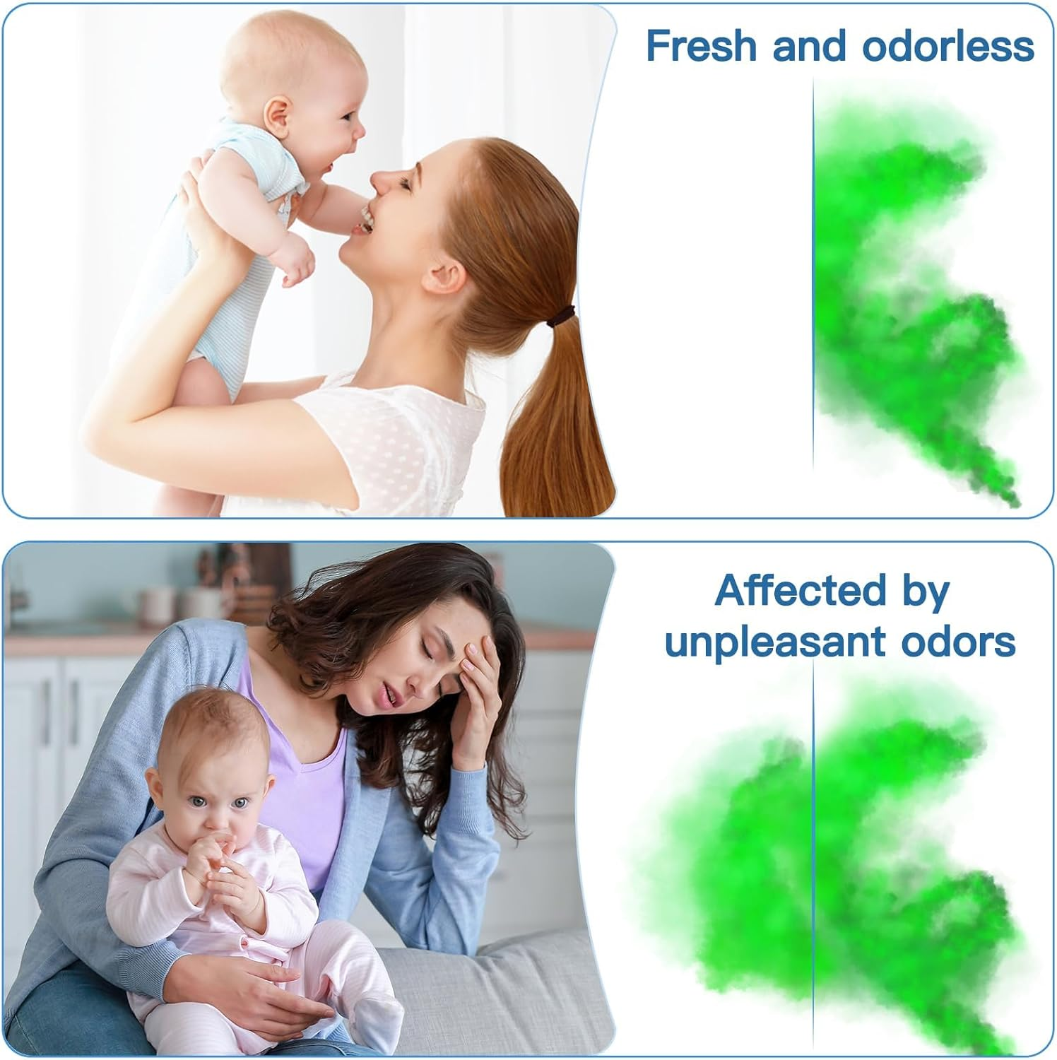 EDIMENS 9 Pack Nappy Bin Refill Bags Compatible with Tommee Tippee Twist and Click Refill, Max Odor Lock and Germ Protection, 4.5M Newborn Baby Diaper Pail Liner, Cassette Not Included image number 2