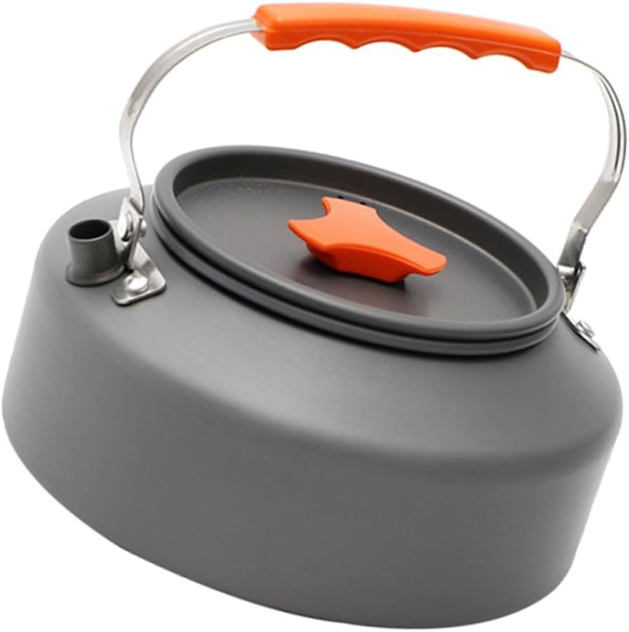 Outdoor Portable Kettle Boiling Tea Pot Camping Water Kettle Folding Handle