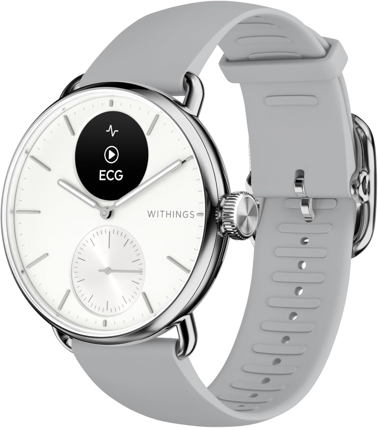 Withings Scanwatch 2 Hybrid Smartwatch, 38Mm, Rose Gold