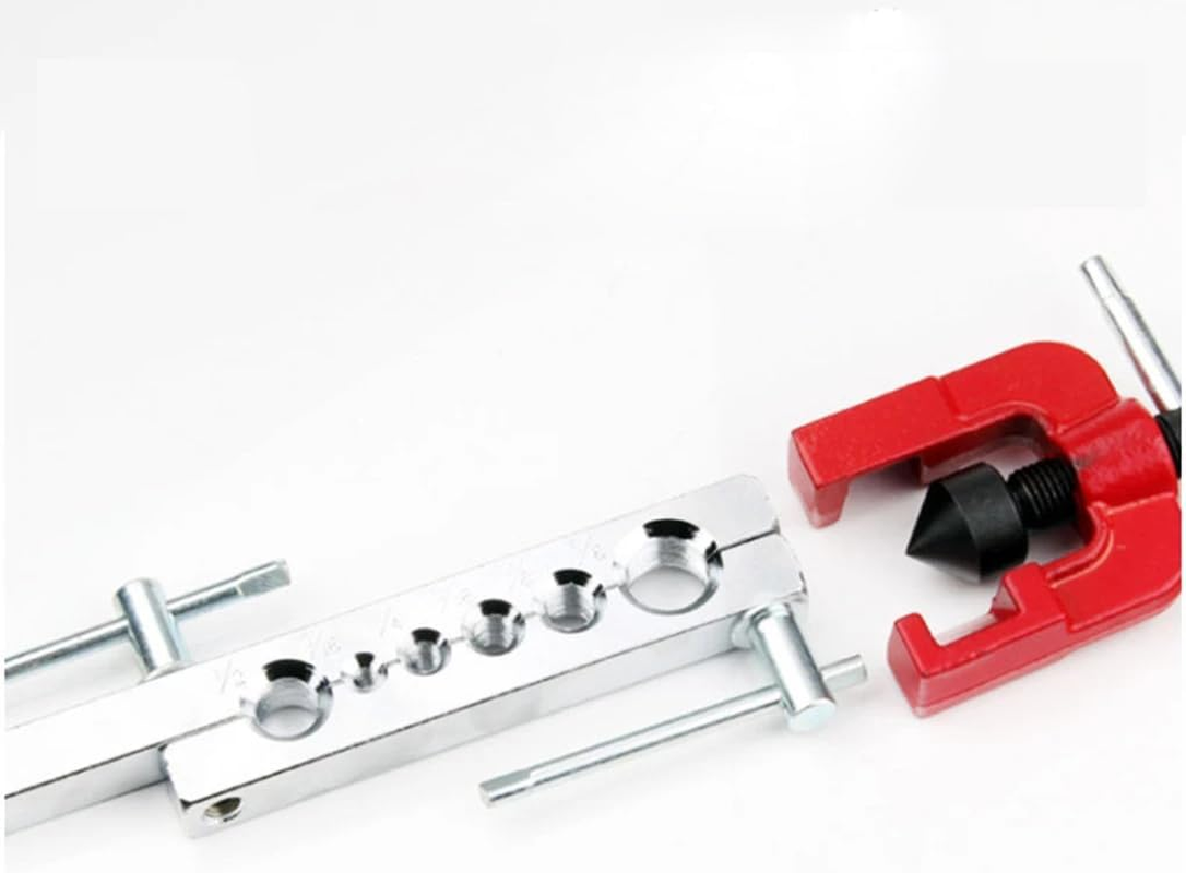 Maizoon Flaring Tool Set Cone and 6-Hole Bar for Tubing Pipe 6 Dies of 3/16-5/8 Inch Kit with Copper Brass Aluminum Mild Steel for Water Gas Refrigeration Brake Line Applications image number 1