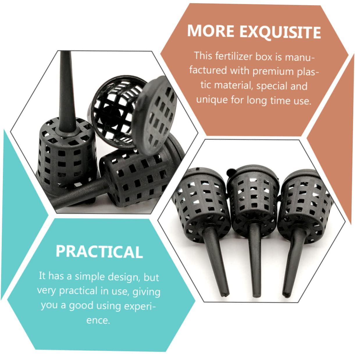 Plant Fertilizer Basket Tip Design 100Pcs Fertilizer Box for Gardening image number 2