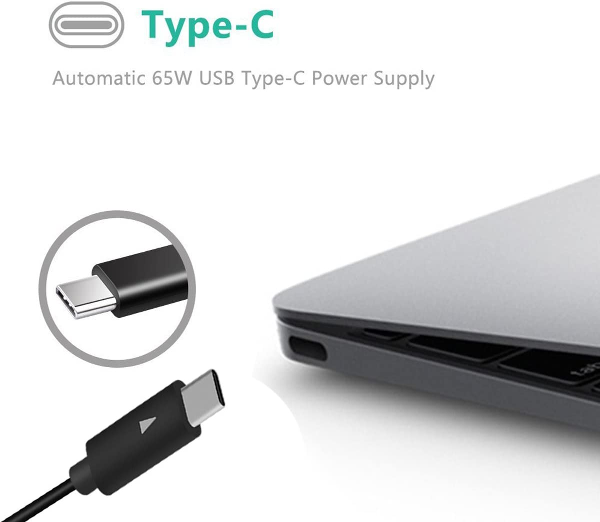 Llamatec 65W 45W USB-C Laptop Charger, 65W USB-C Charger, 65W Type C Laptop Charger, 65W USB C Power Adapter for Lenovo Thinkpad E480 E490 E580 E590 T480 T480S T490 T490S T495 T495S T580 T590 L380 L480 L580 Yoga 910 920 80VF 80VG Notebook and More Power Supply image number 2