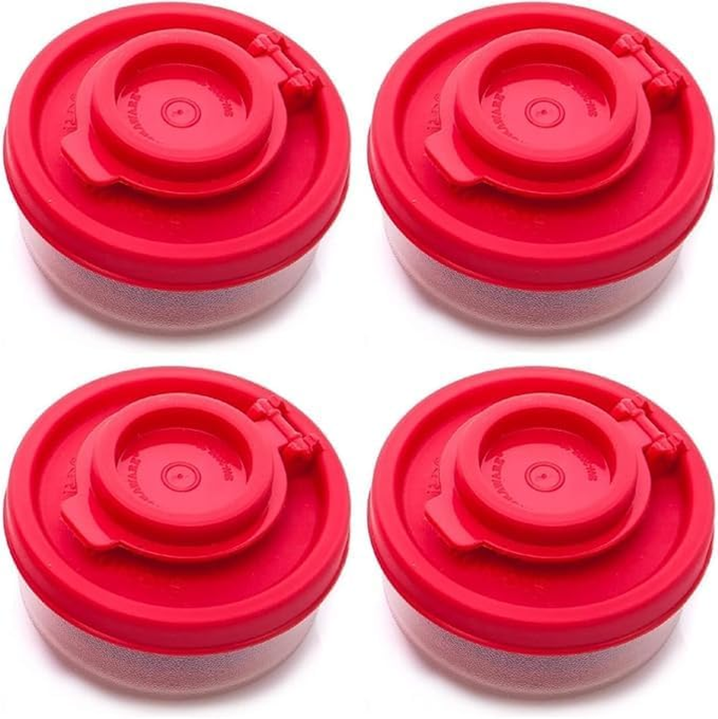4Pcs Red Salt and Pepper Shakers,Mini Salt Shaker Easy to Go Camping Picnic and BBQ Outdoors Kitchen,Damp Proof Spice Dispenser Set for Travel image number 3