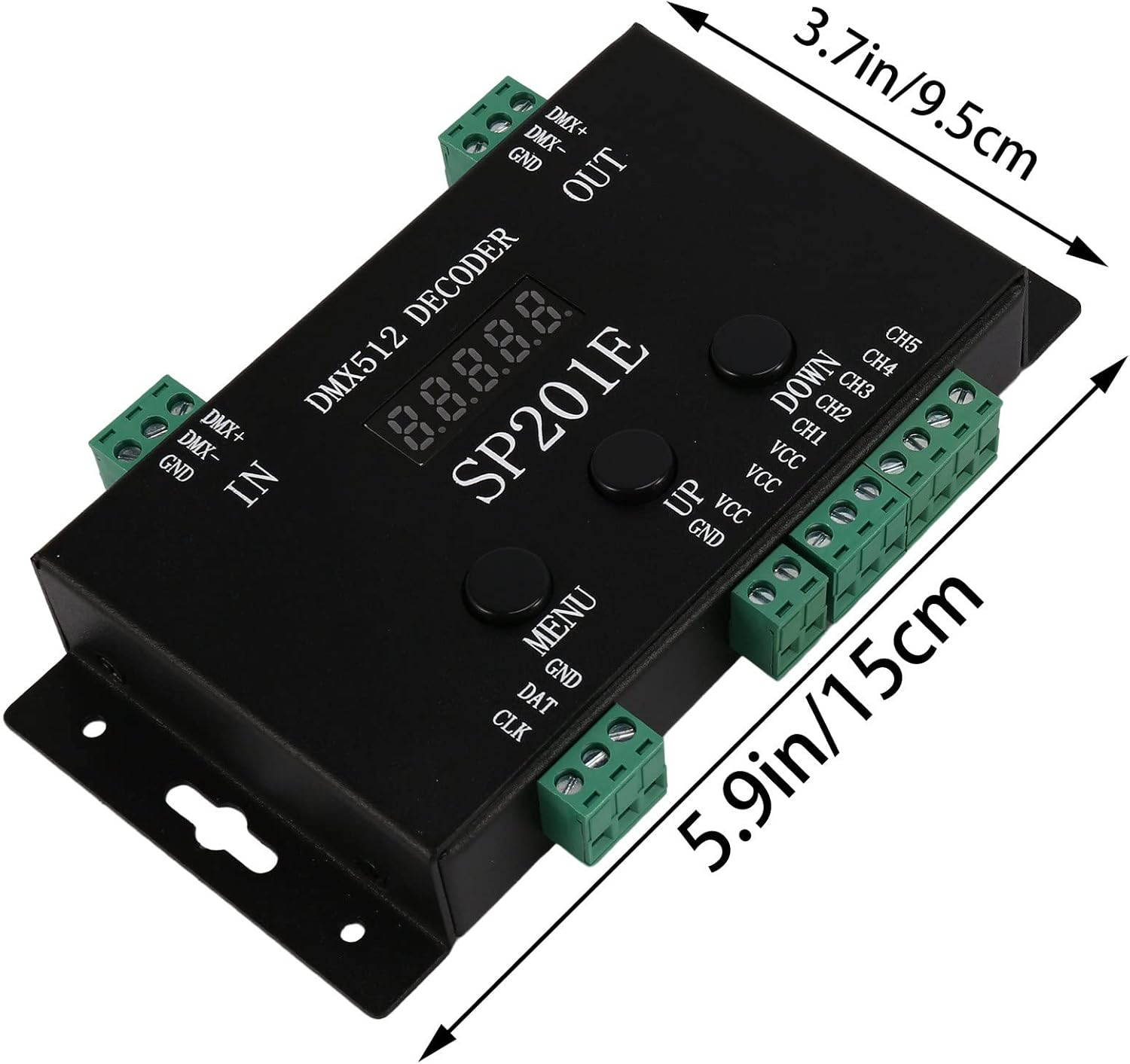 SP201E DMX512 WS2812B WS2811 DMX to SPI Controller Decoder,Support Multiple Ics image number 6