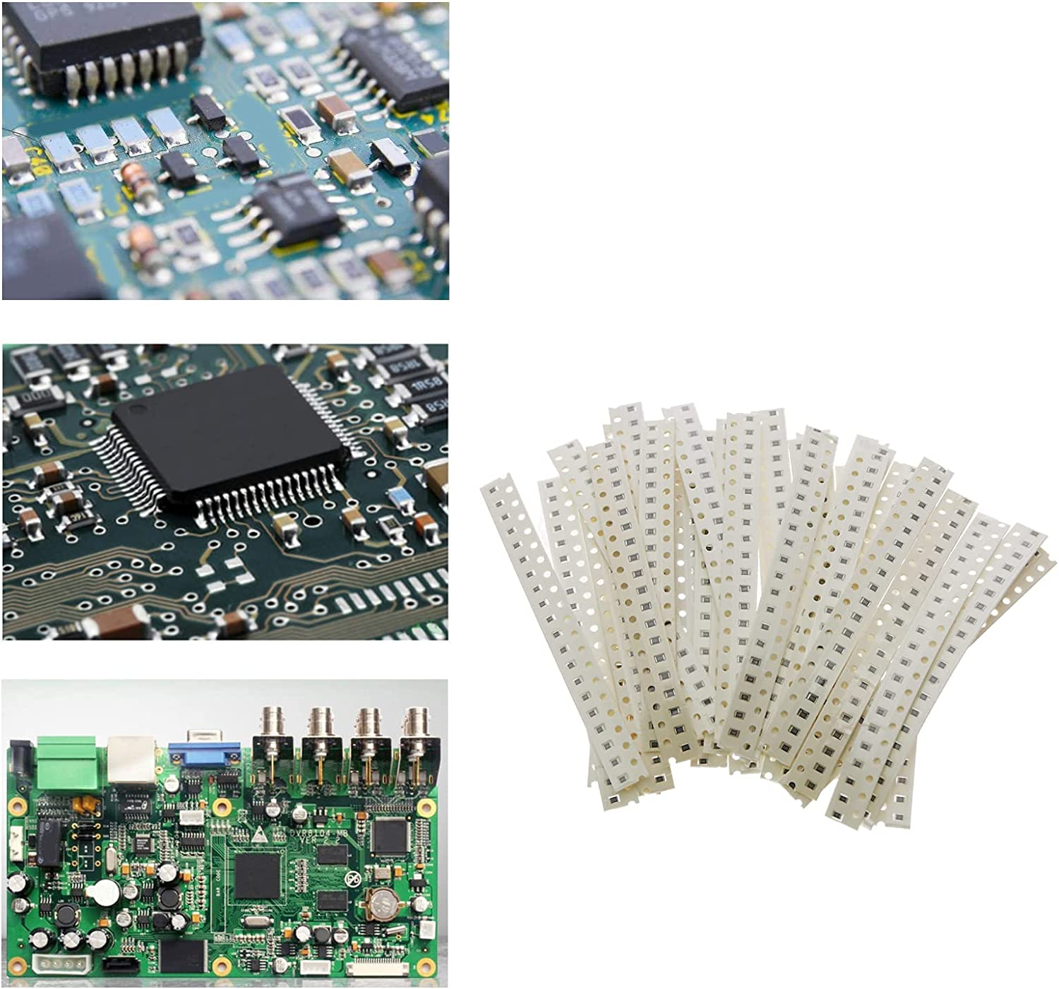 Emsea 660Pcs 33 Values SMD 0805 Resistor Kit SMD Chip Fixed Resistor Assortment Set 0805 1% 0.05W Resistors Assorted DIY Resistor Kit for Repair Tvs LCD Monitors Radios image number 3