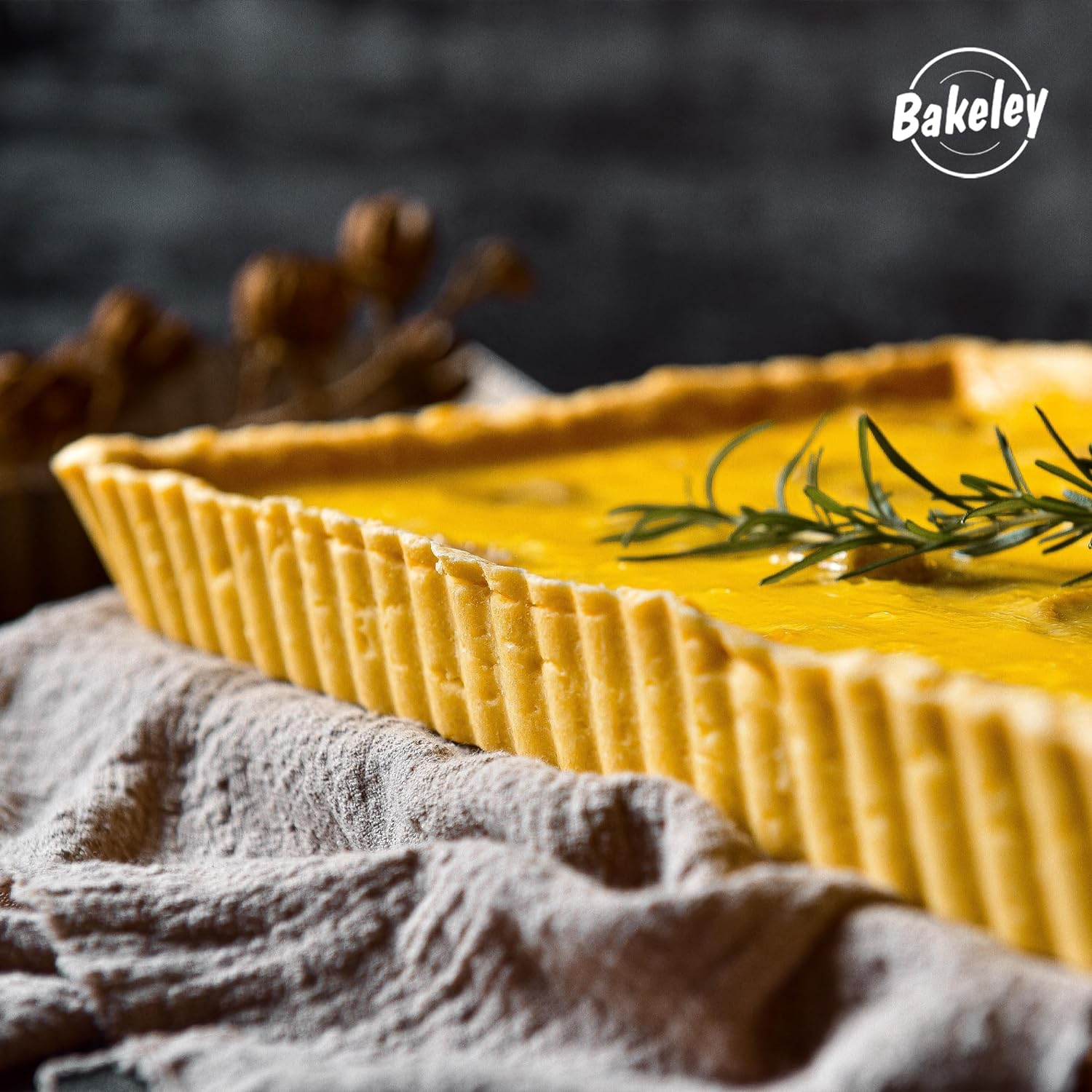 Rectangle Tart Pan, 13-Inch with Removable Loose Bottom Non-Stick Oblong Quiche Bakeware for Oven Baking (Champagne Gold) image number 6