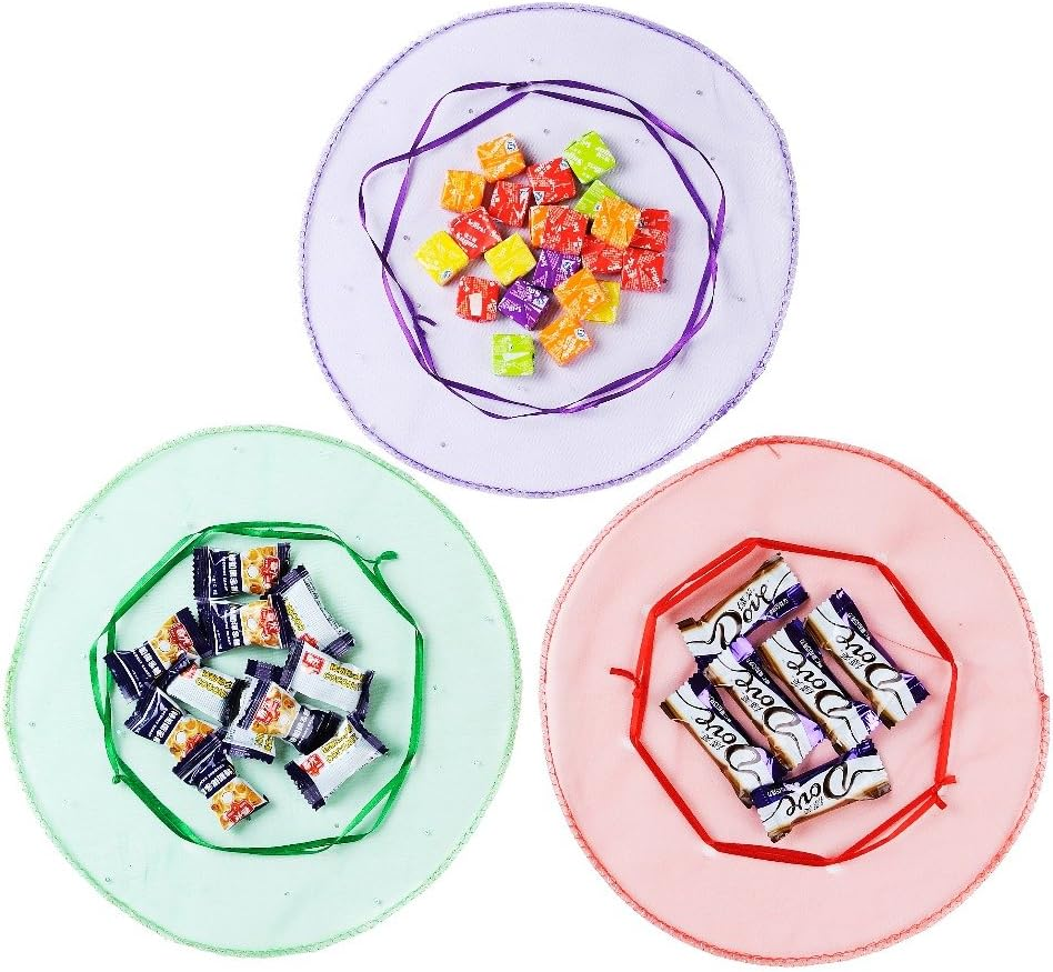 100Pcs 9.8 Inch round Drawstring Organza Bags Mixed Color, Jewelry Gift Candy Pouches Christmas Wedding Party Favour Packaging Bags image number 1