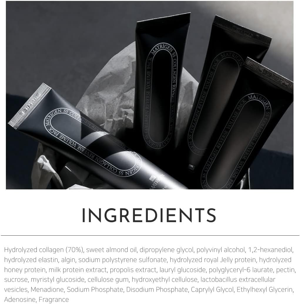 MATRIGEN SS Collagen Reverse Volume Peel off Face Mask Pack - Collagen Face Mask, Hydrolyzed Collagen 380 Dalton, Korean Skin Care, Facial Mask, K Beauty Skincare image number 1