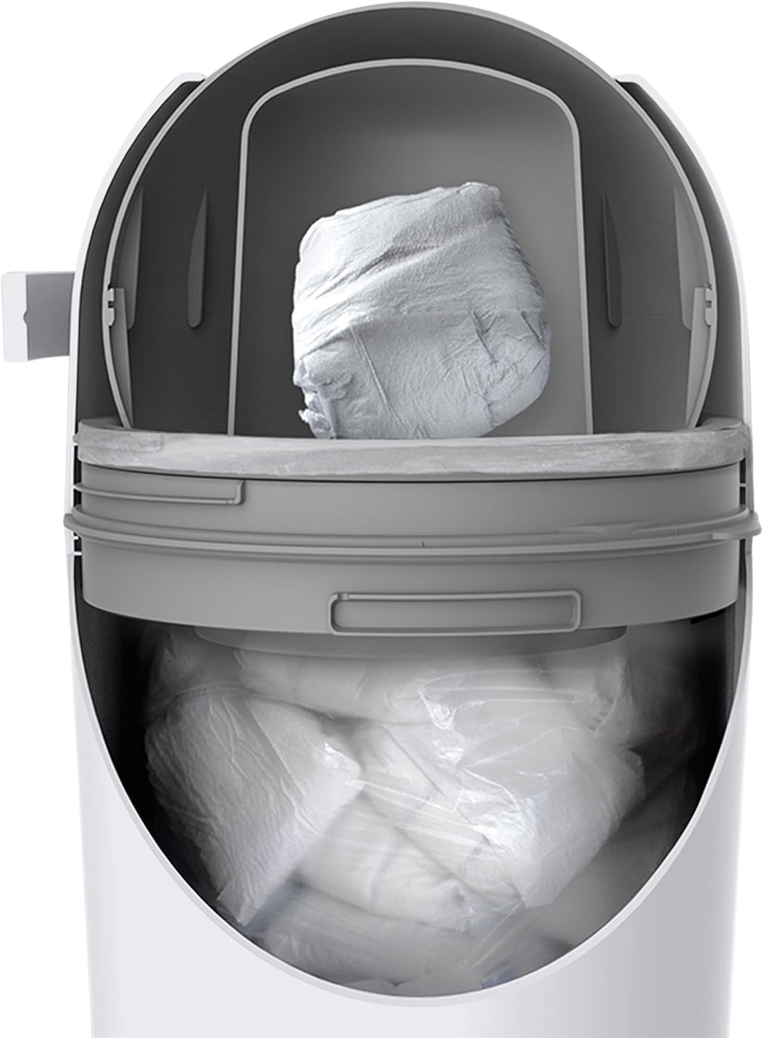 Aster Nappy Bin. White image number 2