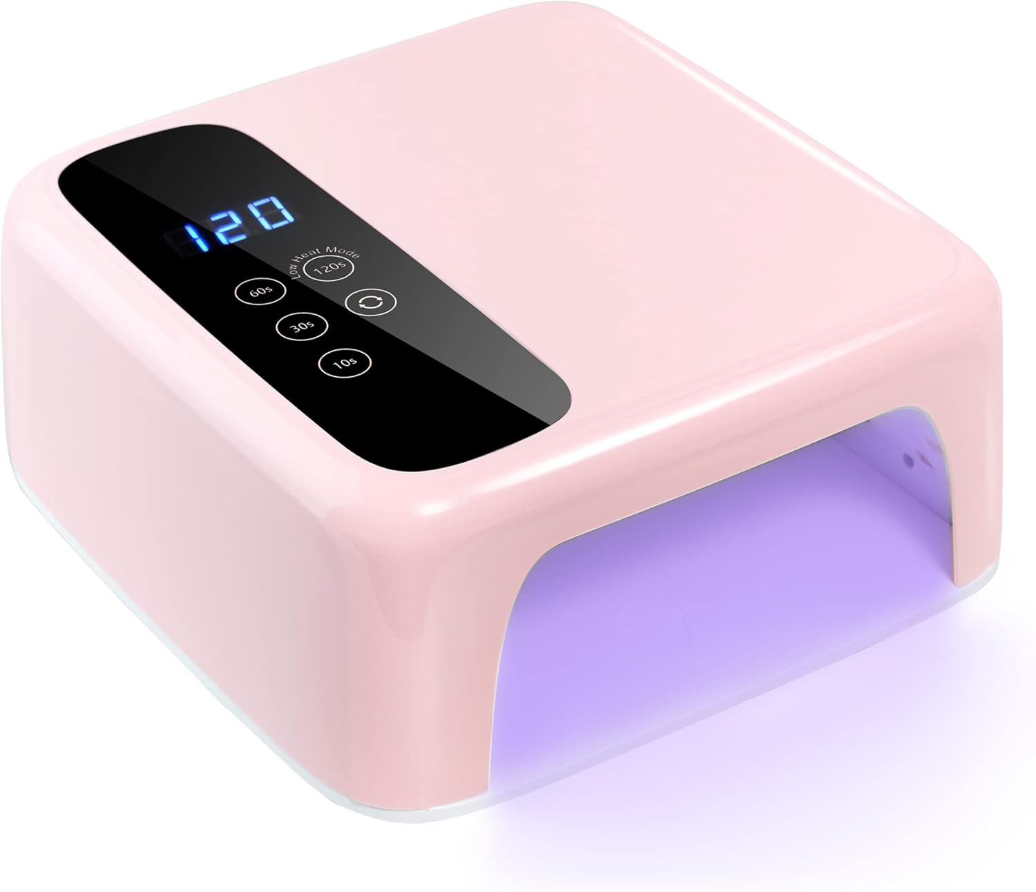 BETE Cordless LED Nail Lamp - 72W Rechargeable, 36 Beads Gel UV LED Nail Dryer with 4 Timer Settings and LCD Display image number 1