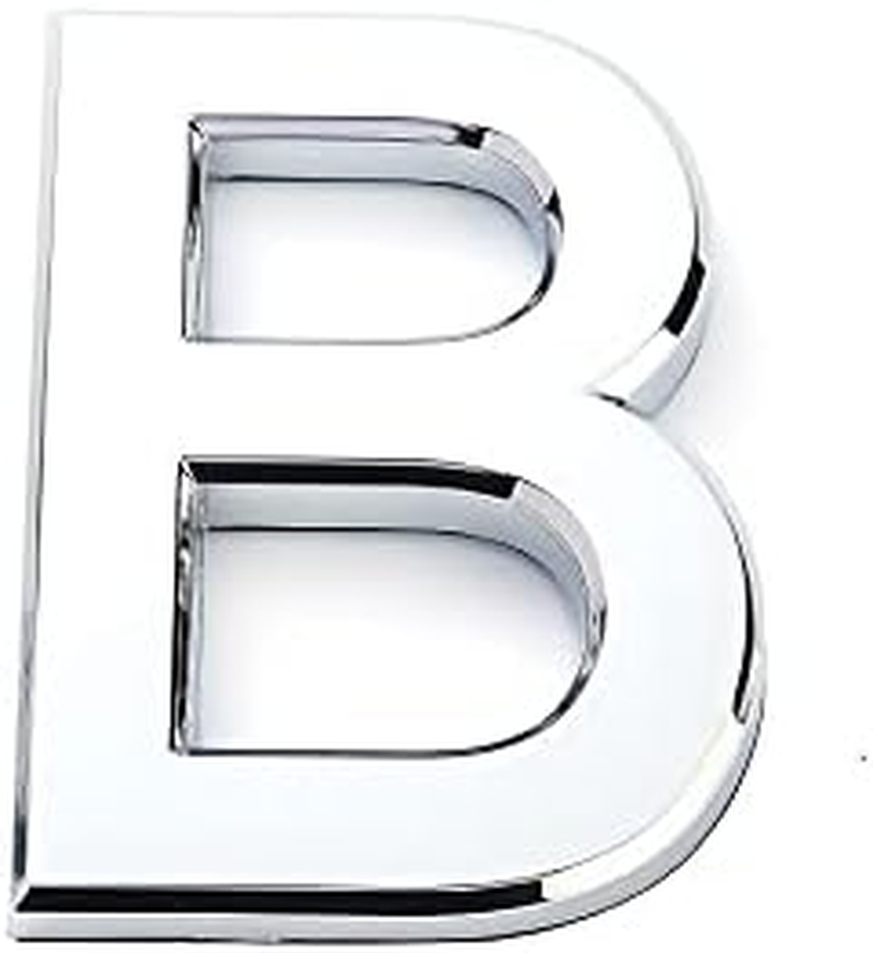 Tope 3D Mailbox Number, Silver Waterproof Self Adhesive 3D Number Stickers House Room Door Number for Home Apartment Cabinet Table Mailbox Outdoor Indoor Use (B) image number 2