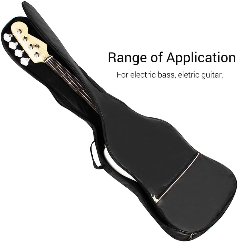 Electric Bass Guitar Bag Backpack 20Mm Padded for Electric Bass and Guitar Black image number 6
