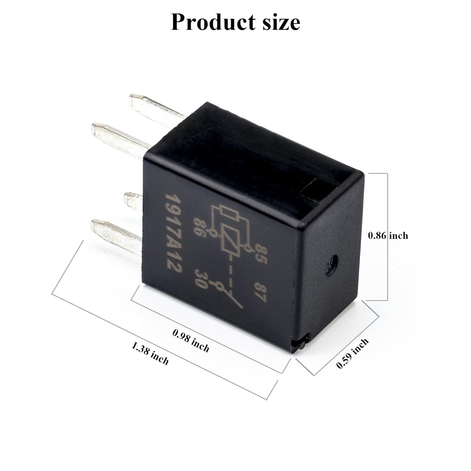 2Pcs 4-Pin Multipurpose Relay 12088567 15328866 8866 8567 Fuse Relay, D1786C High Power 4 Terminal Relay GM 13500114 301-1A-C-R1-U03 image number 4