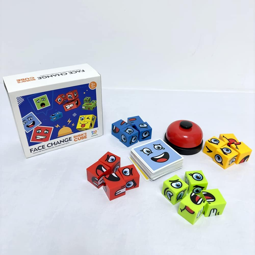 Face Change Cube Game Expression Matching Puzzle Board Game Interactive Family Game image number 6