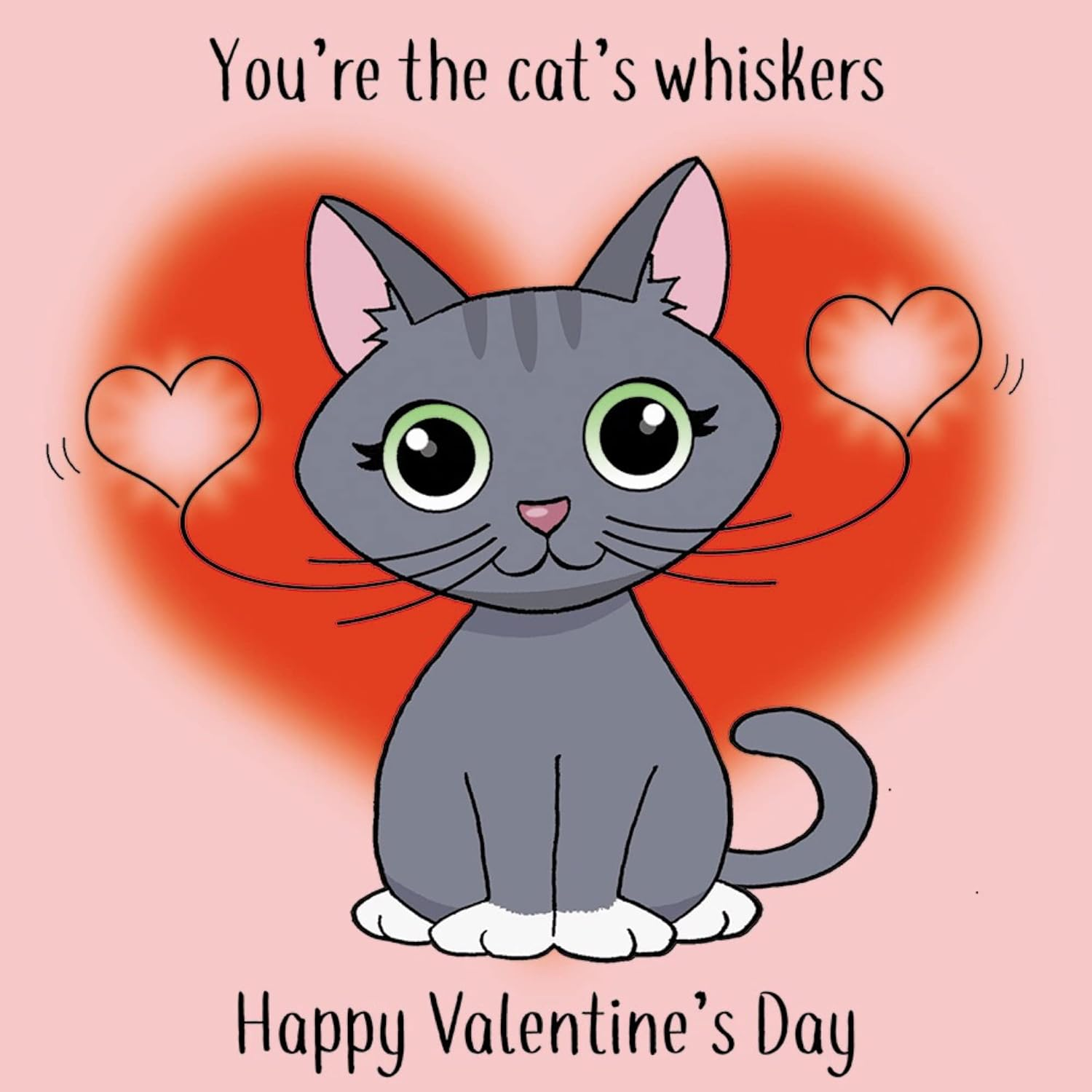 Twizler Funny Valentines Card from the Cat - Humorous Valentine&rsquo;S Day Card from Cat image number 3