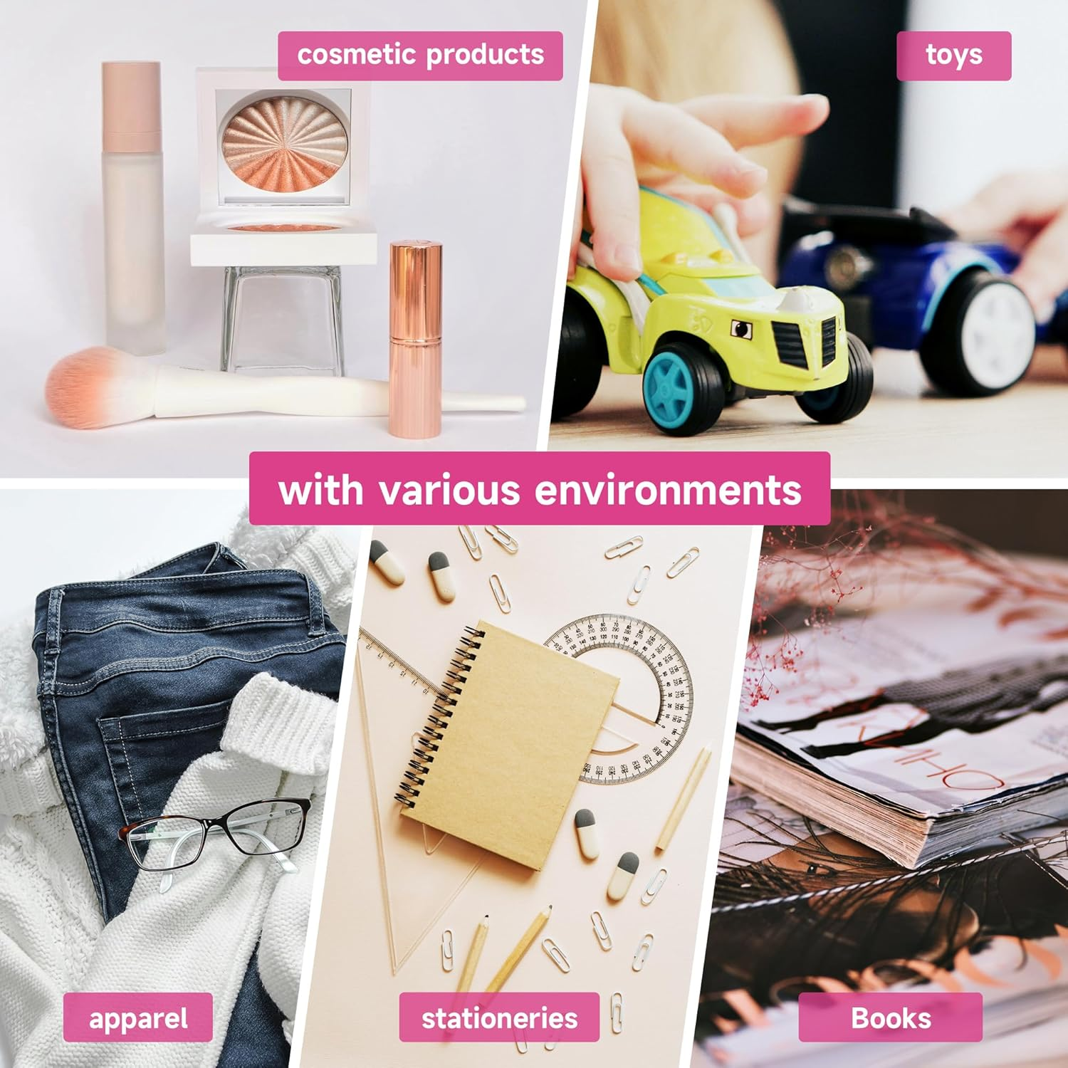 KKBESTPACK 100 Pcs 12X15.5 Poly Mailer Envelopes Shipping Bags Self Adhesive Waterproof Bags (Pink) (B125)