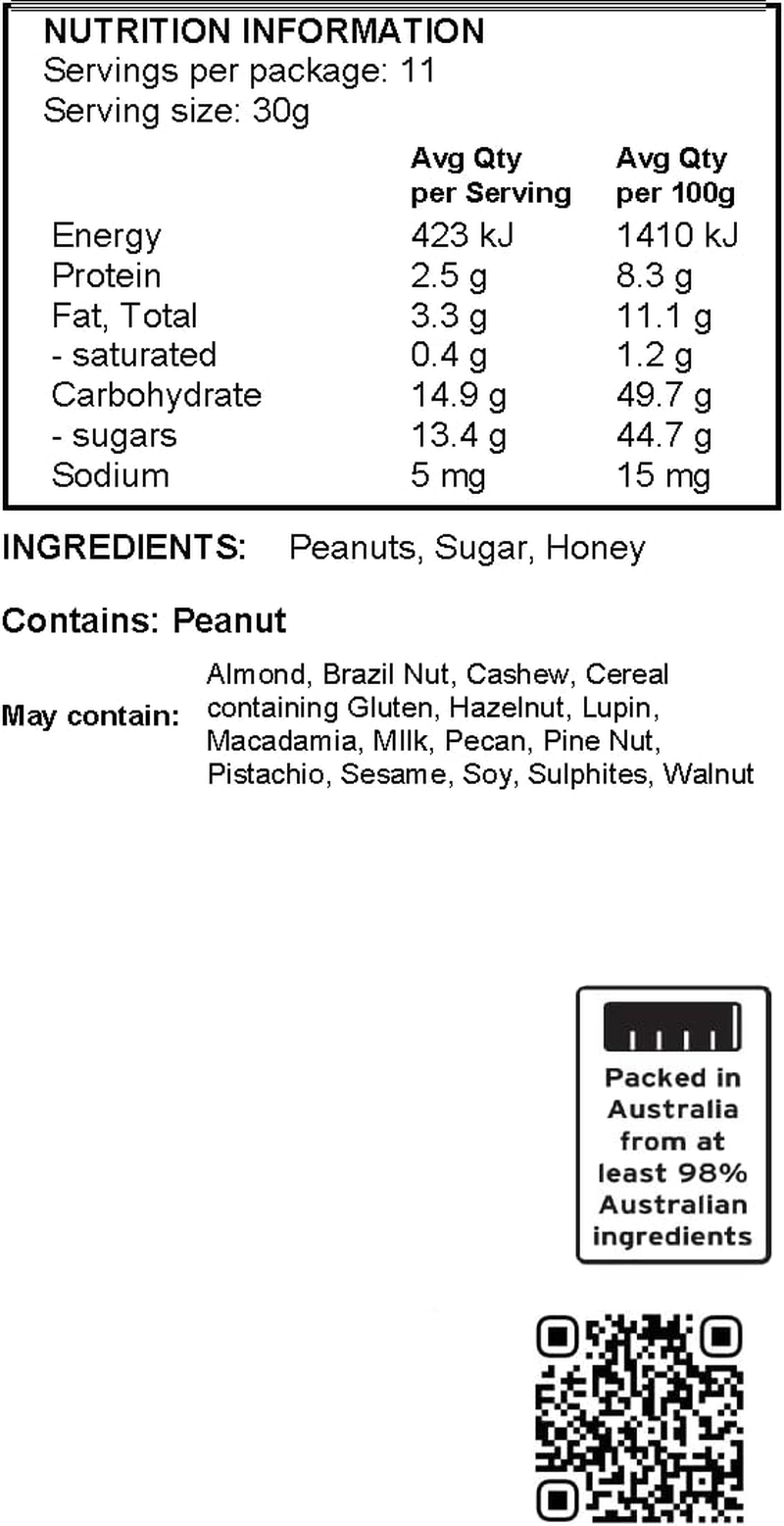 J.C.'S Quality Foods Honey Roasted Australian Peanuts 350G image number 3