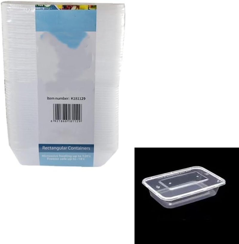 LYLAC 500ML Takeaway CONTAINERS PK20