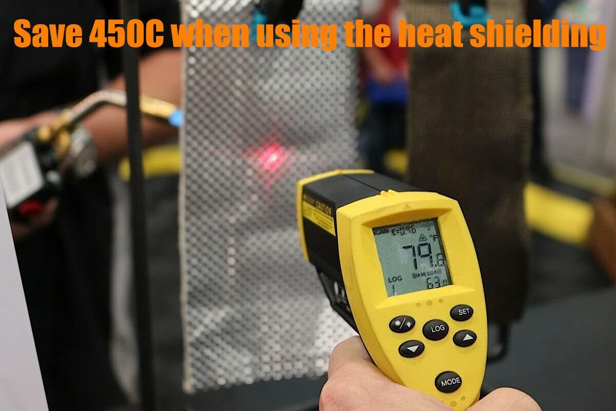 Embossed Aluminum Heat Shield Automotive 20'' X 27.5'' High Temp Thermal Barrier Exhaust Wrap Electrical for Cars/Turbo Manifold