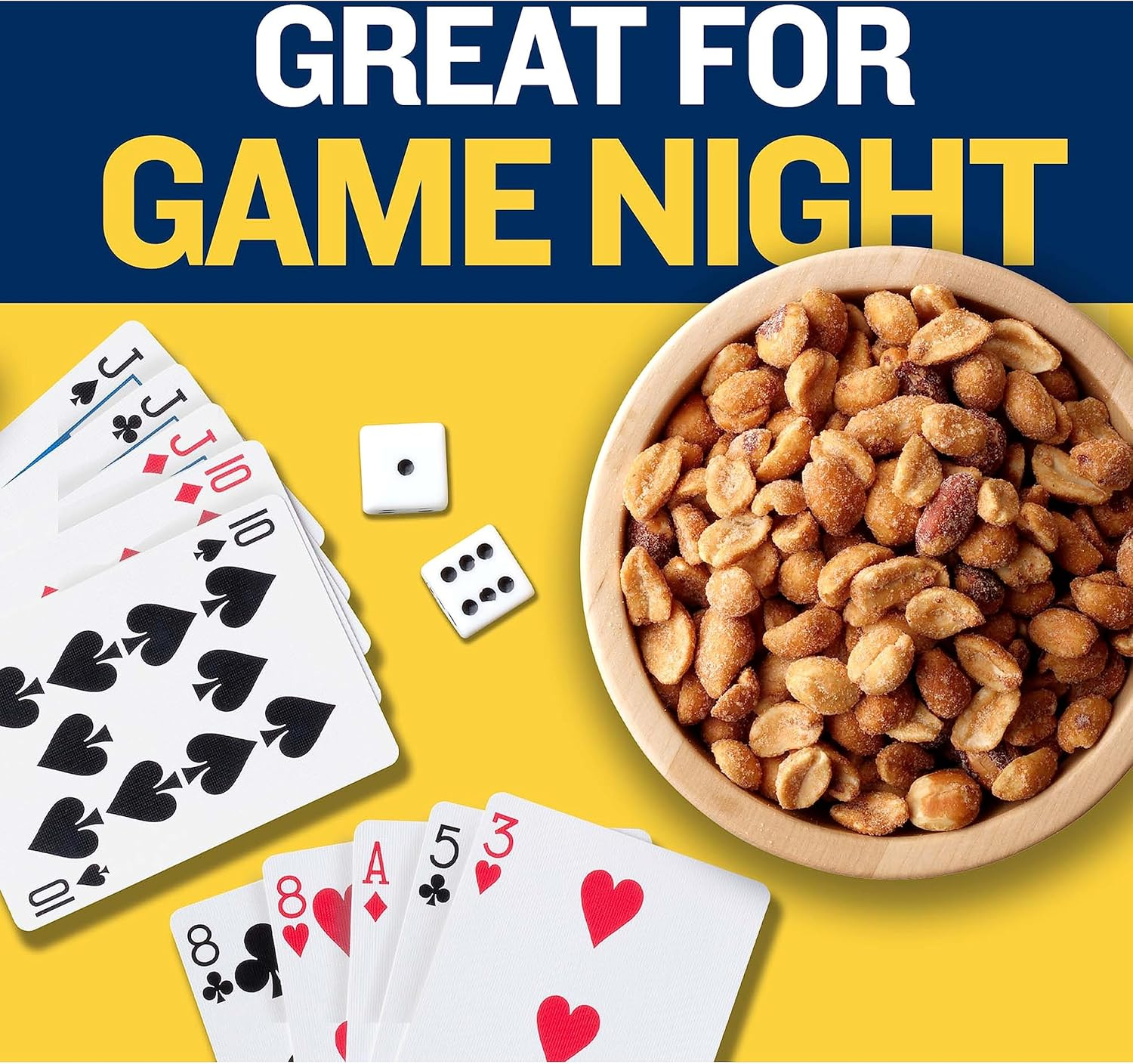 Planters Honey Roasted Peanuts (6 Ct Pack, 10 Oz Canisters) image number 1