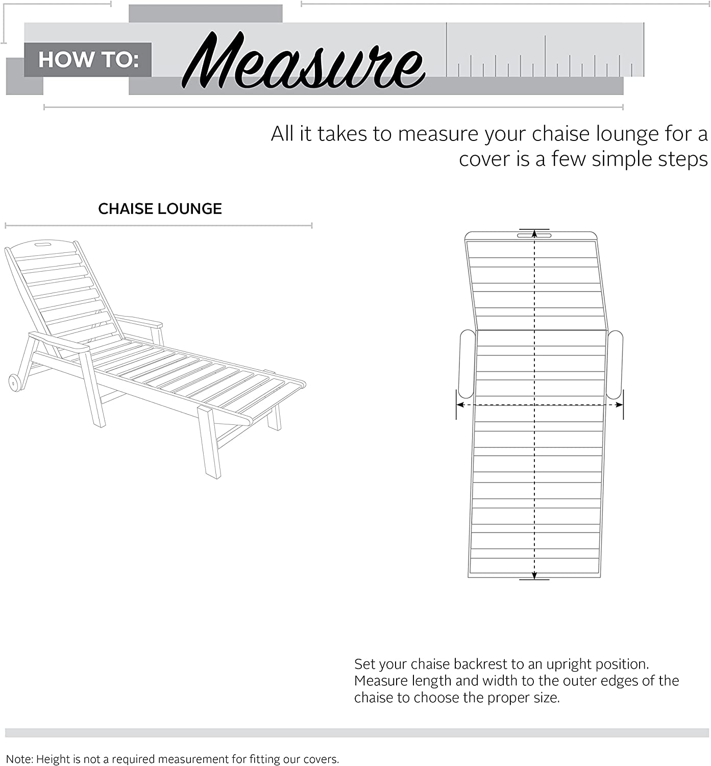 Classic Accessories Veranda Water-Resistant 66 Inch Patio Chaise Lounge Cover, Patio Furniture Covers image number 5