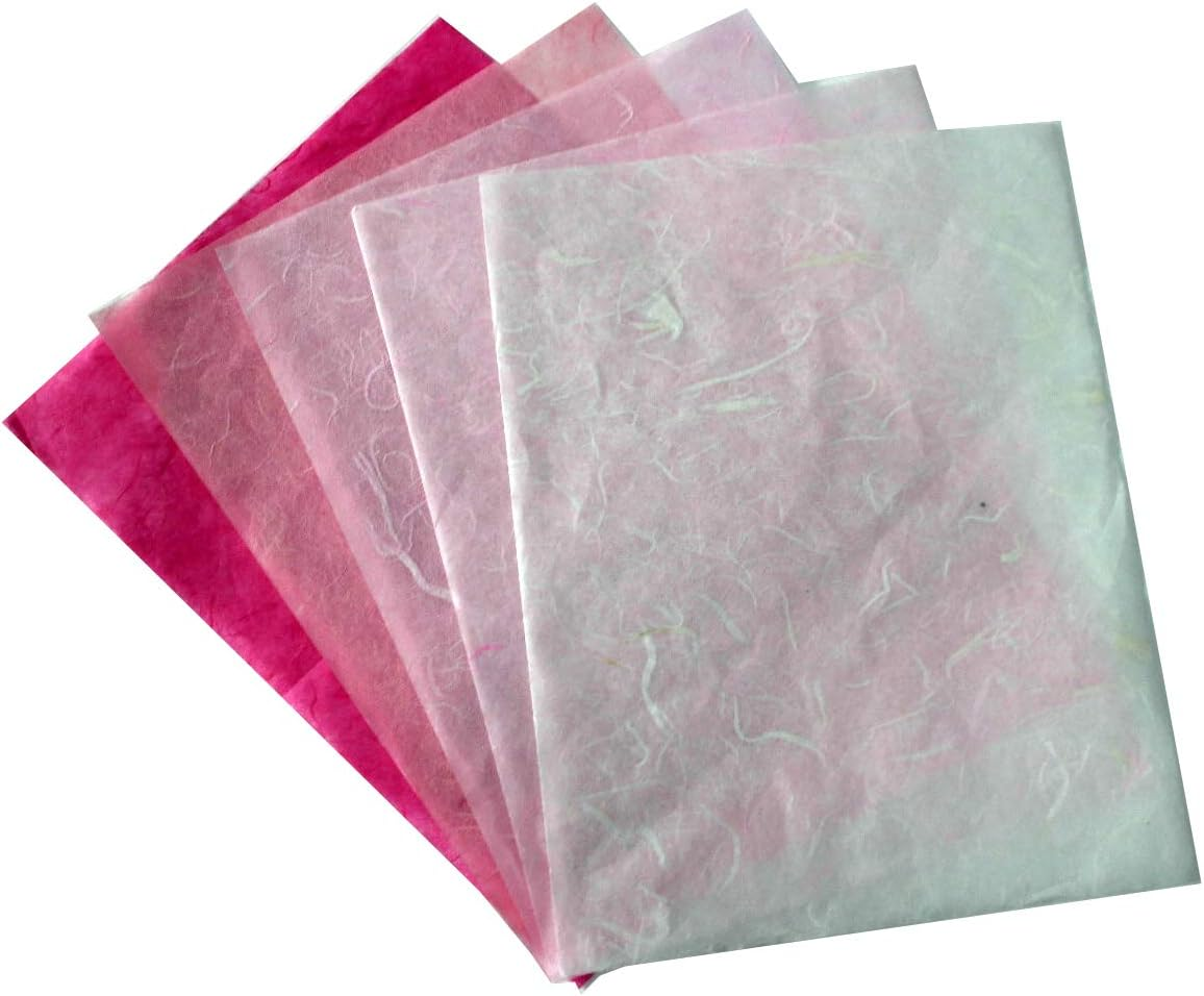 75 Mulberry Paper Sheet Design Craft Hand Made Art Tissue Japan Washi Design Craft Art Origami