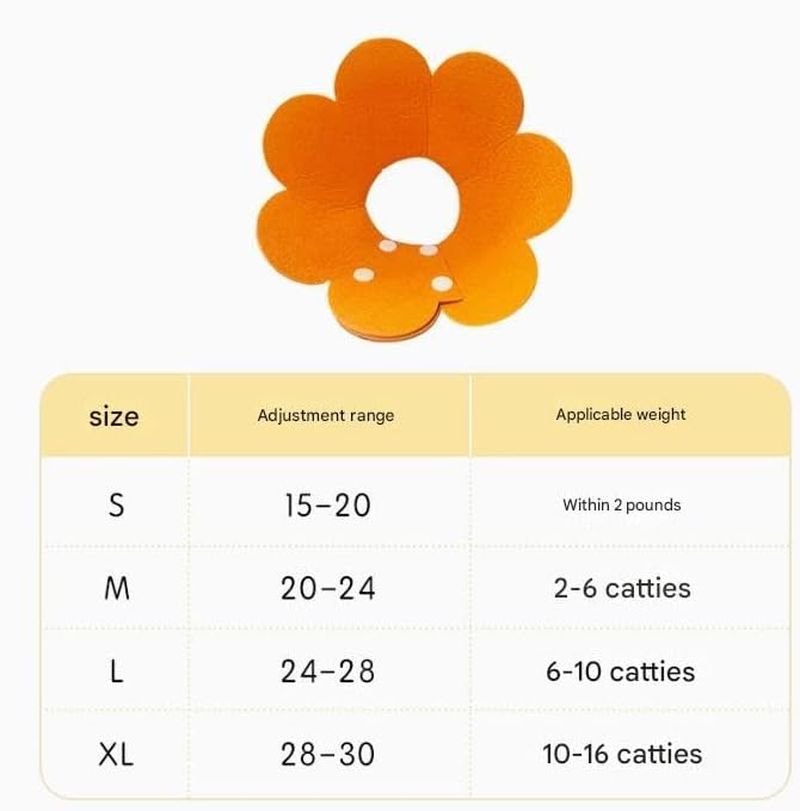 Soft Dog Cone for Dogs after Surgery, Comfort Dog Cones for Large Medium Small Dogs, Adjustable Dog Recovery Collars & Cones, Collar Alternative to Stop Licking Wounds (Orange, XL) image number 2