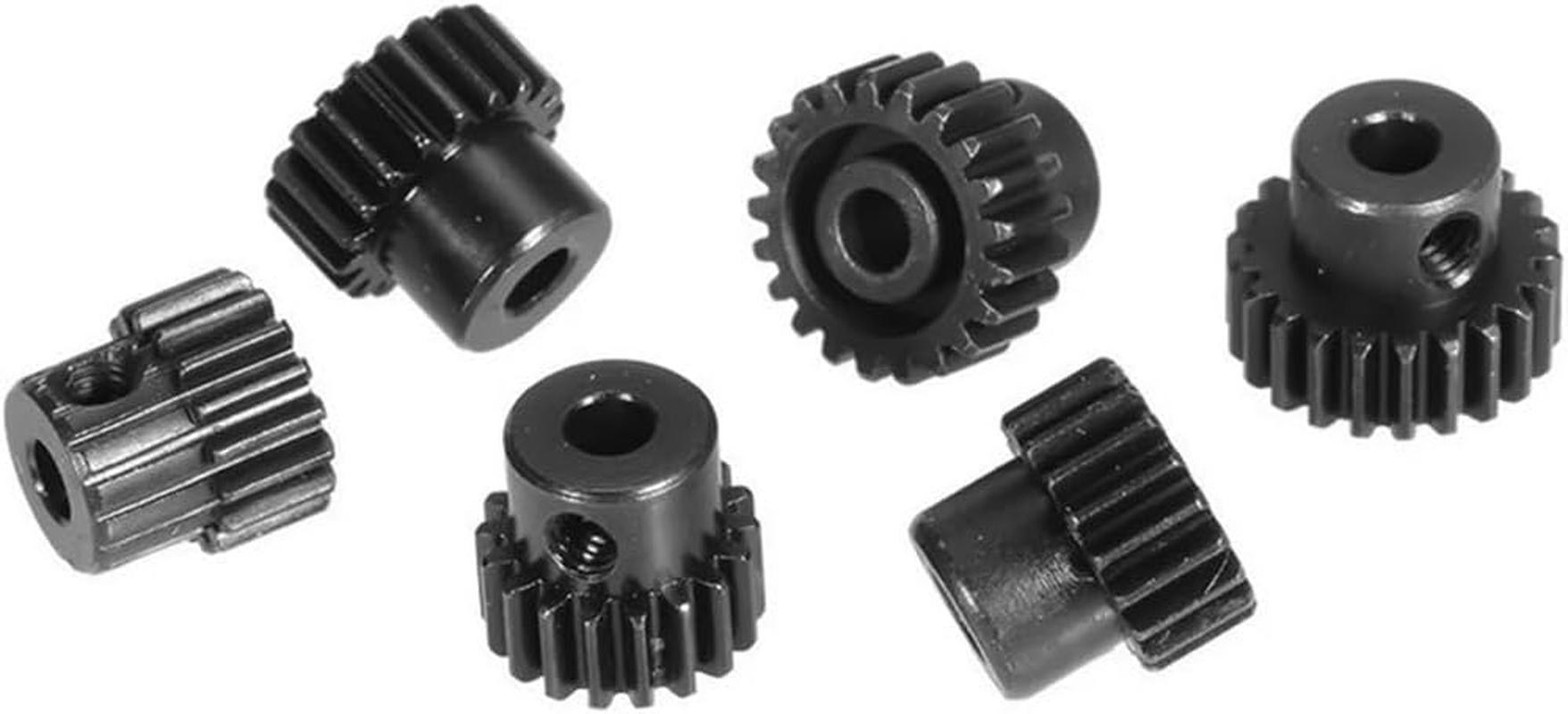 NUZAMAS 48DP Pinion Gear Set 17T 18T 19T 20T 21T 22T Metal Gear for 3.175Mm Shaft 1/10 RC Brushless Brush Motor M0.53 image number 1