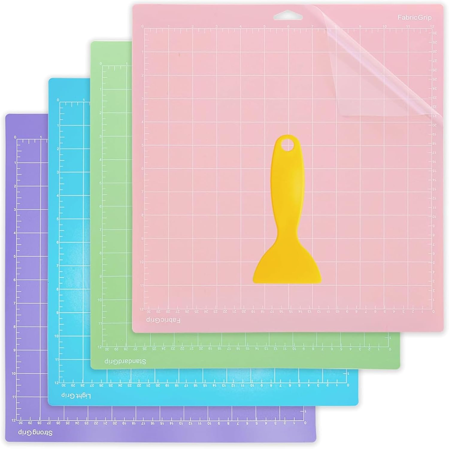 Merrynine Cutting Mat for Cricut, 4 Pack 12X12 Inch Cricuts Mats for Cricut Explore Air 2/Air/One/Maker, Adhesive Sticky Non-Slip Durable Cricut Cutting Mats, Replacement Accessories for Cricuts image number 4