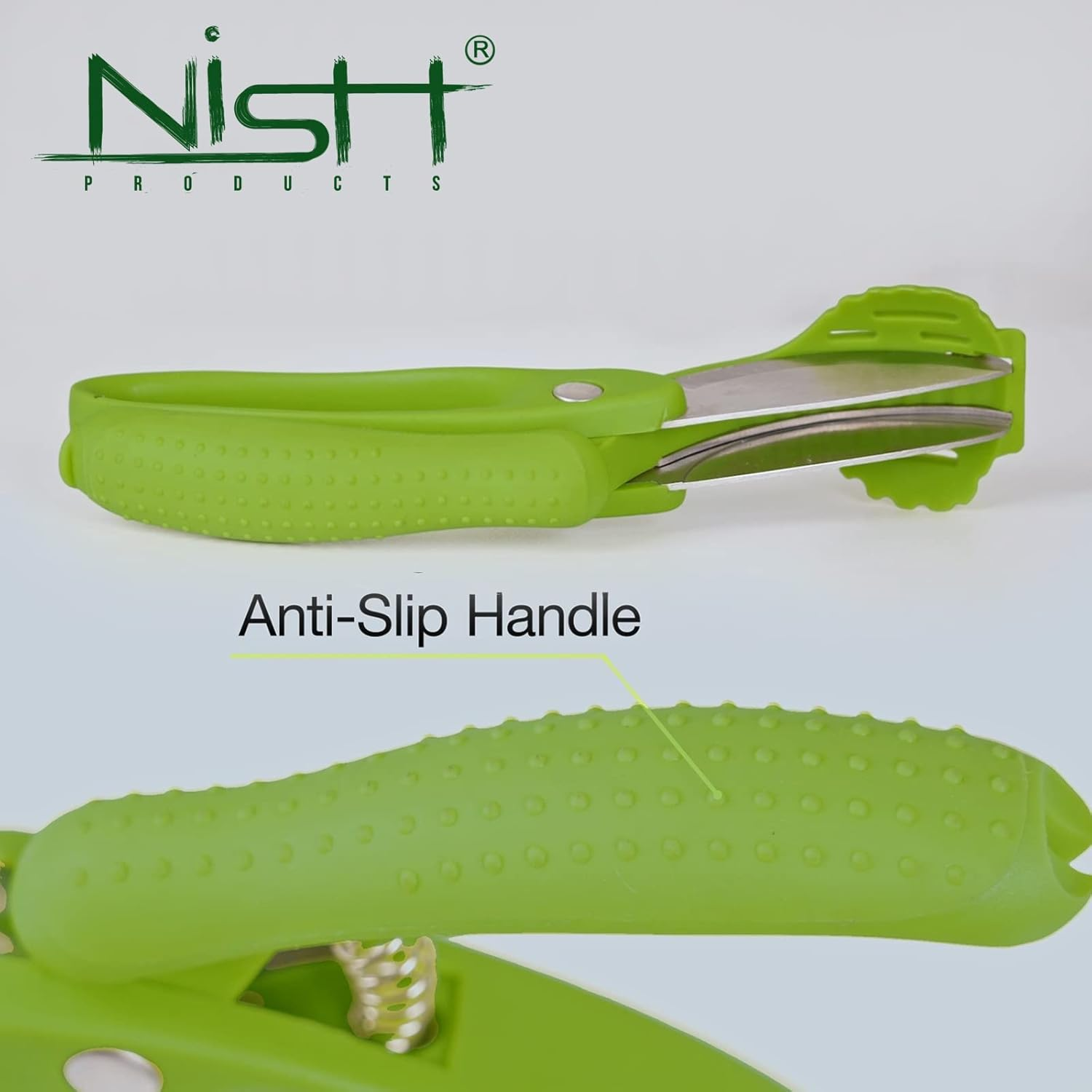 Upgraded Salad Scissor Salad Choppers Tossing and Chopping Heavy Duty Kitchen Salad Scissors Multifunction Double Blade Salad Cutting Tong Scissor Double Blade image number 1